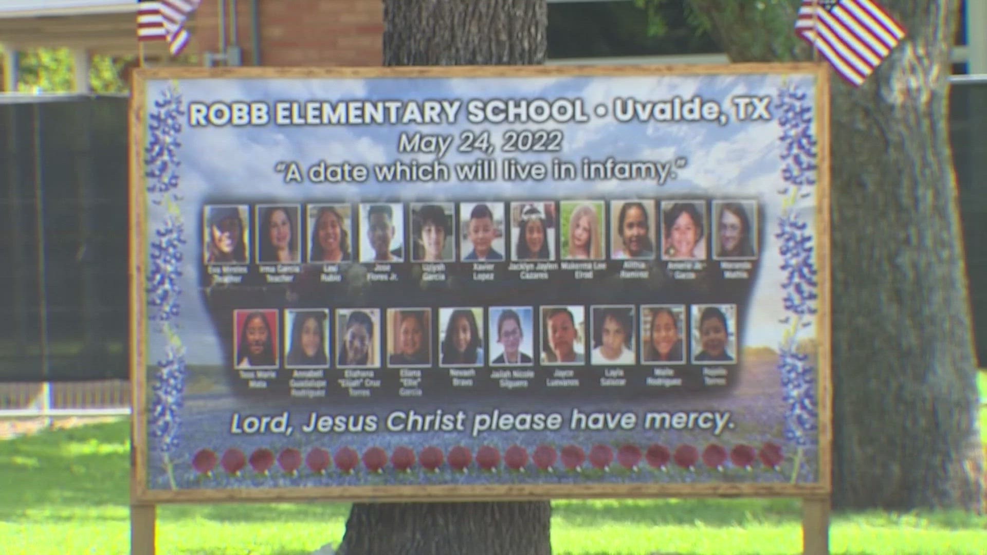 On May 24, 2022, two teachers and 19 children were shot and killed at Robb Elementary School in Uvalde.