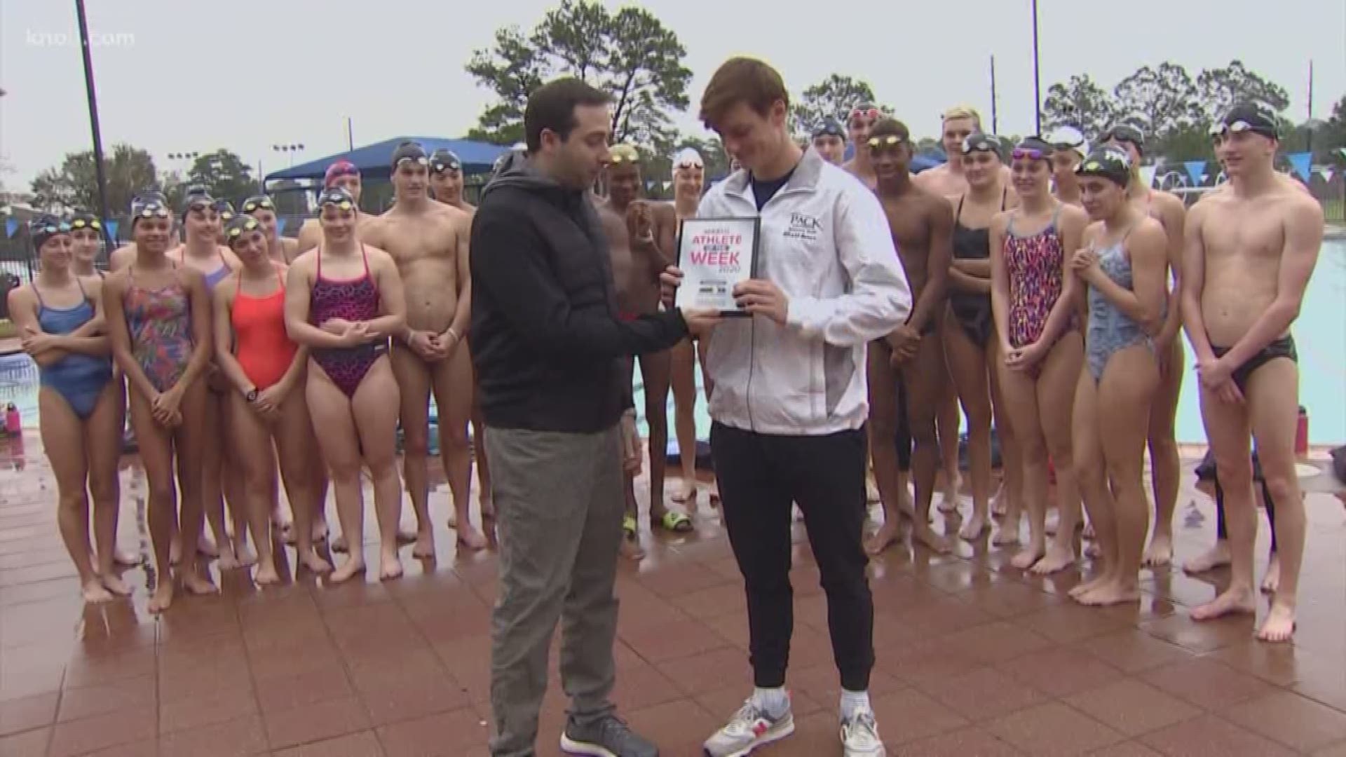 Swimmer Elliott Jones, Cypress Christian School senior and KHOU 11's Athlete of the Week, has dreams of competing in the 2020 Summer Olympics.