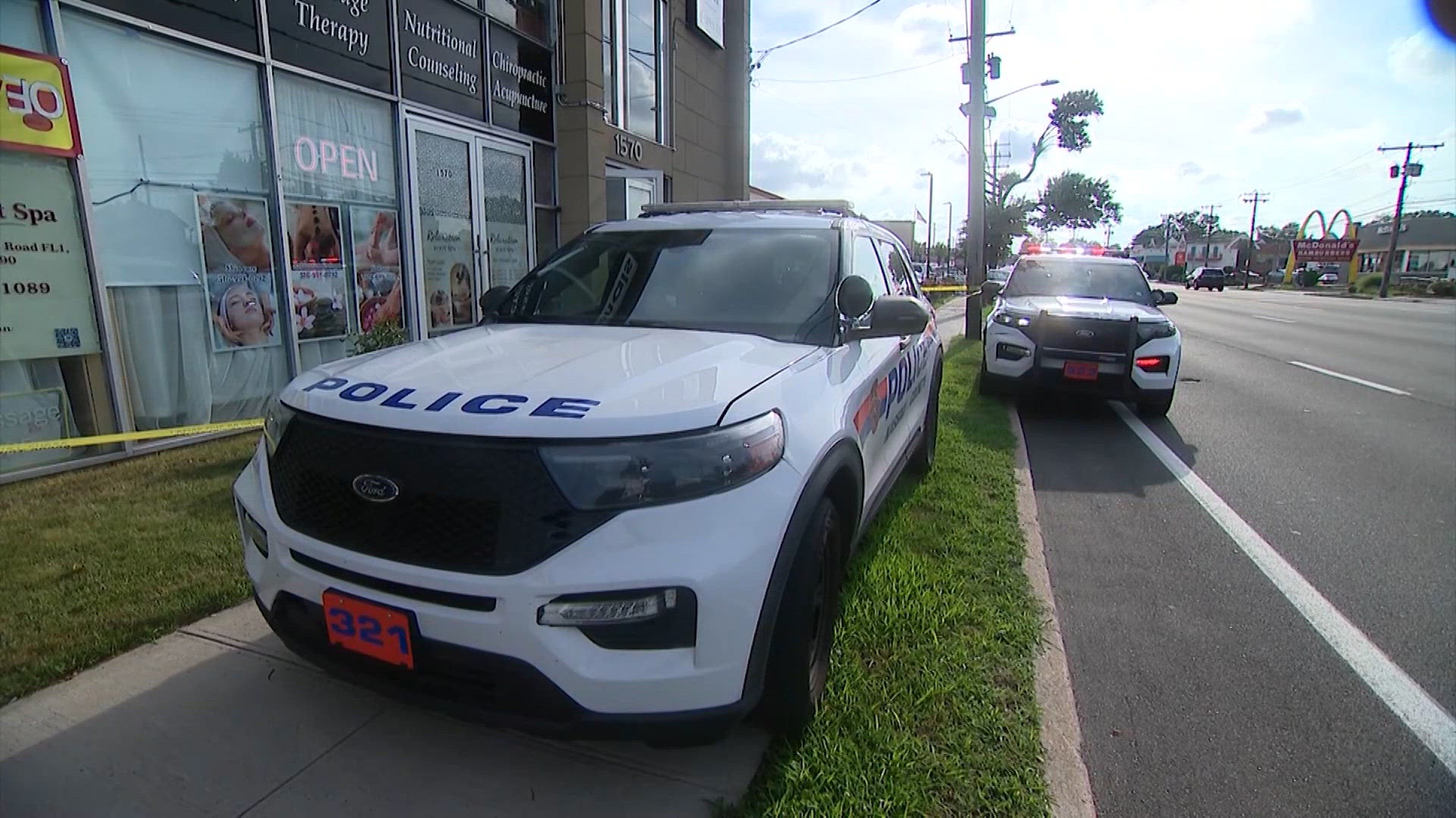 The 61-year-old man had a large, metallic chain around his neck, according to police. That chain pulled him towards the machine.  