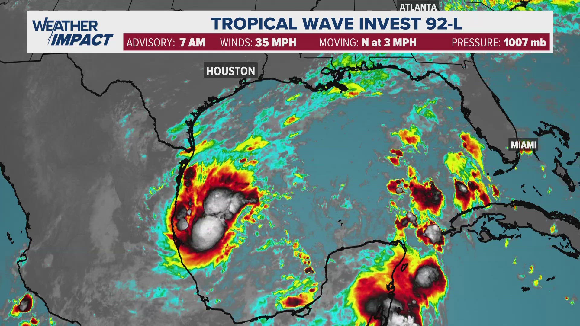 Meteorologist Chris Ramirez has an update on the storm, which should stay away from Texas.