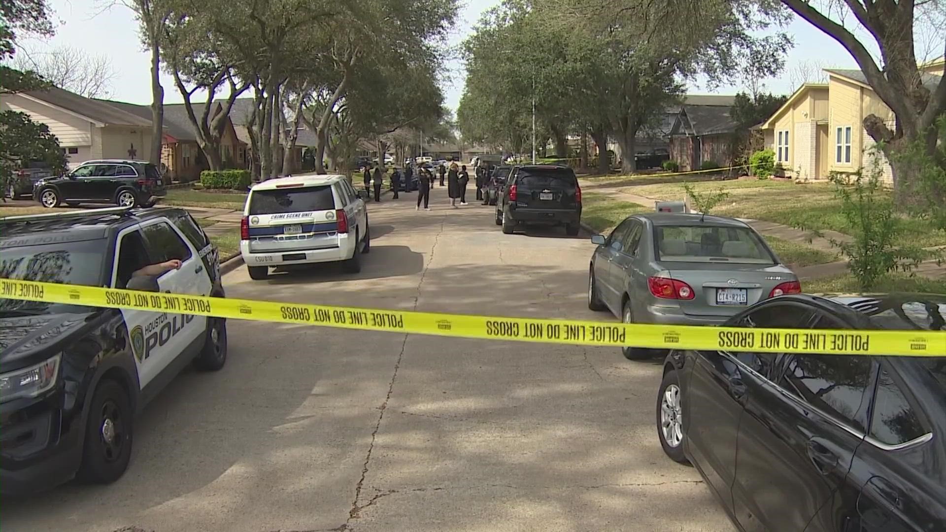 Two officers were released from the hospital after being stabbed by a man who was shot and killed by Houston police officers on Saturday morning.