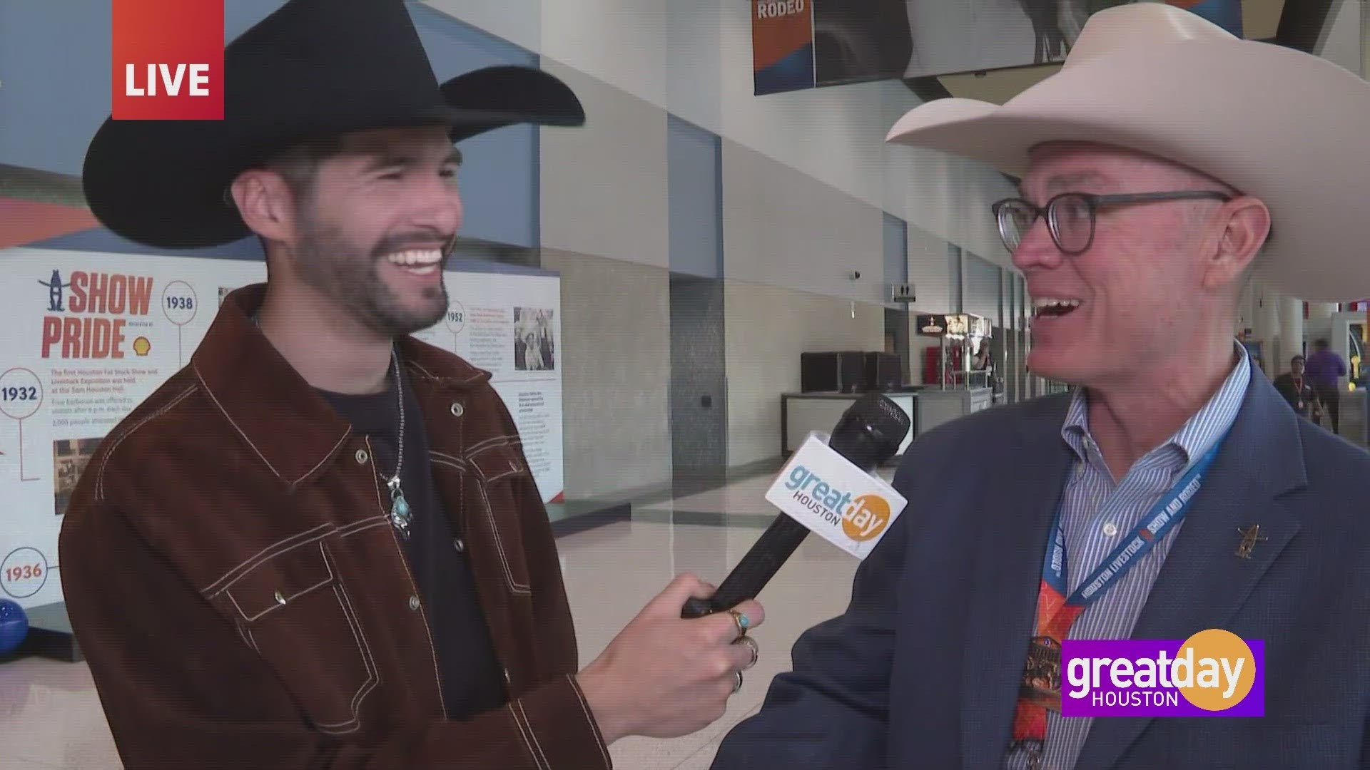 Great Day's Carlos Hernandez joins from the rodeo grounds with the CEO of the Houston Livestock Show and Rodeo, Dr. Chris Boleman.