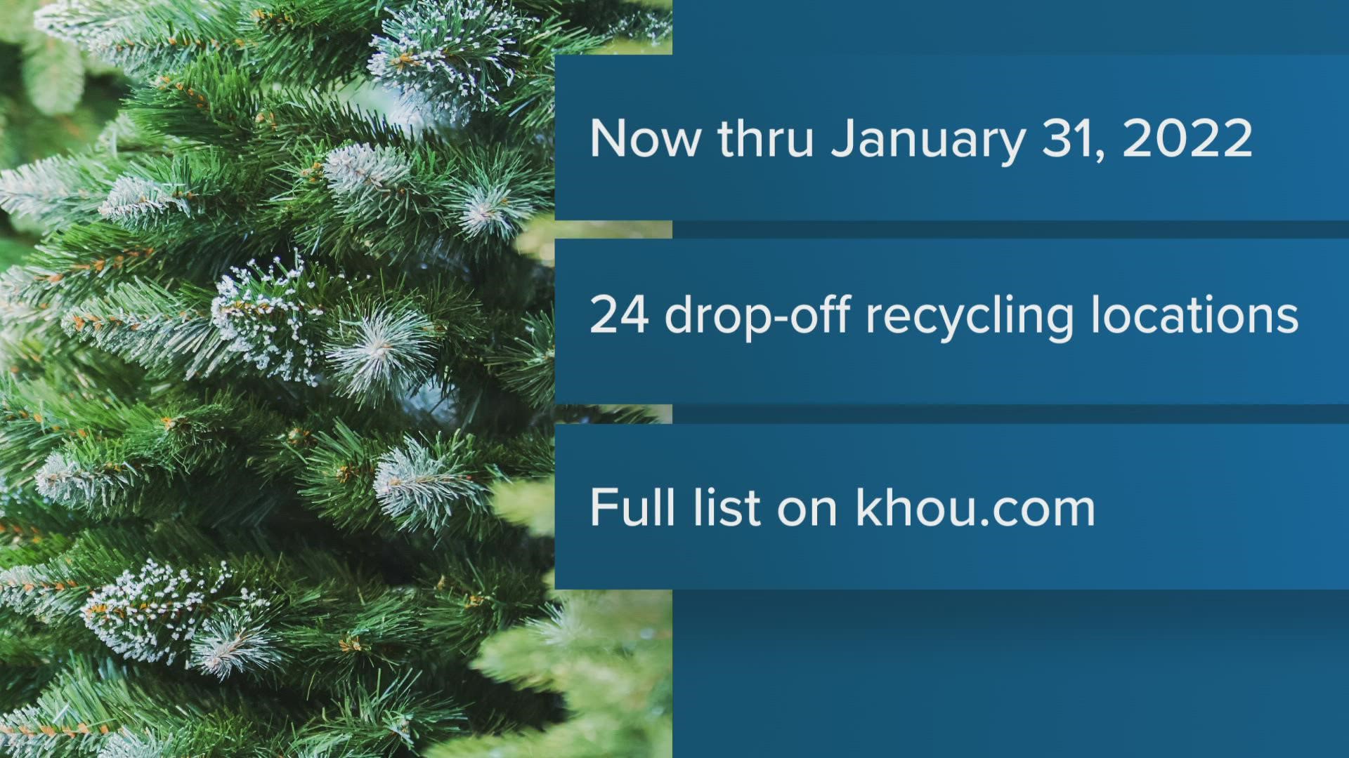 Christmas tree recycling: Where in Houston to take your tree