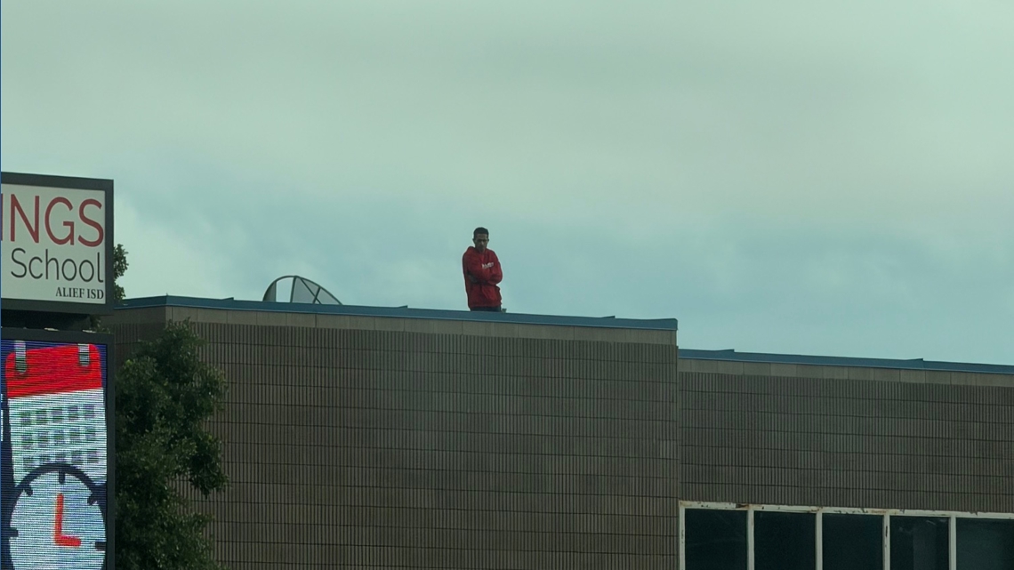 Lockdown lifted after man found on roof of Alief ISD elementary school, district says