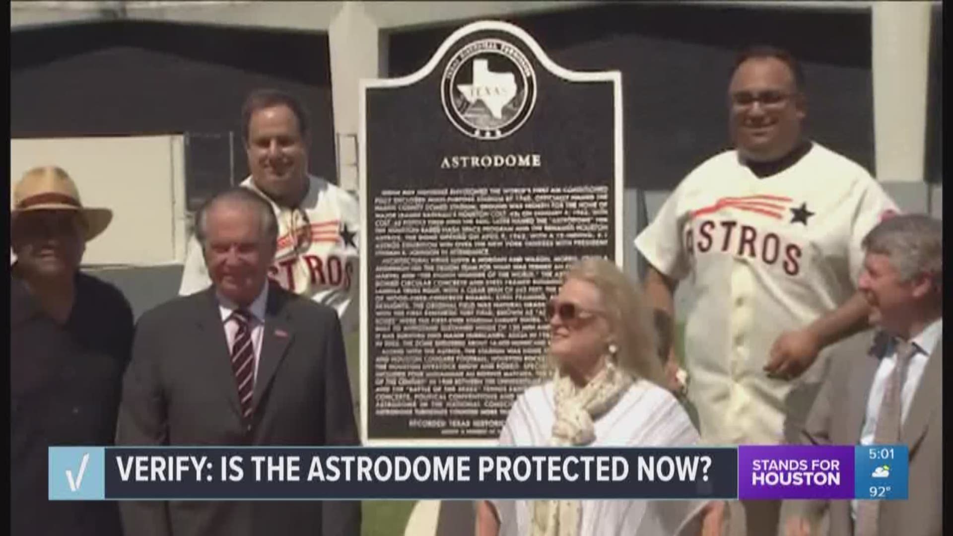 The Astrodome was named a Texas Historical Landmark. Does that mean it can never be torn down?