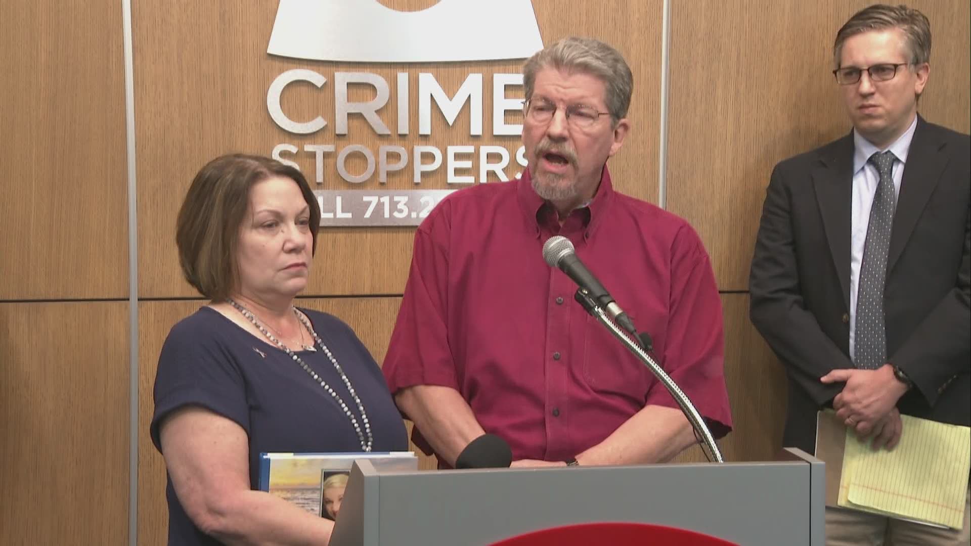 Raw clip from a Friday press conference with family members and Houston Crime Stoppers in the search for Trent Paschal
