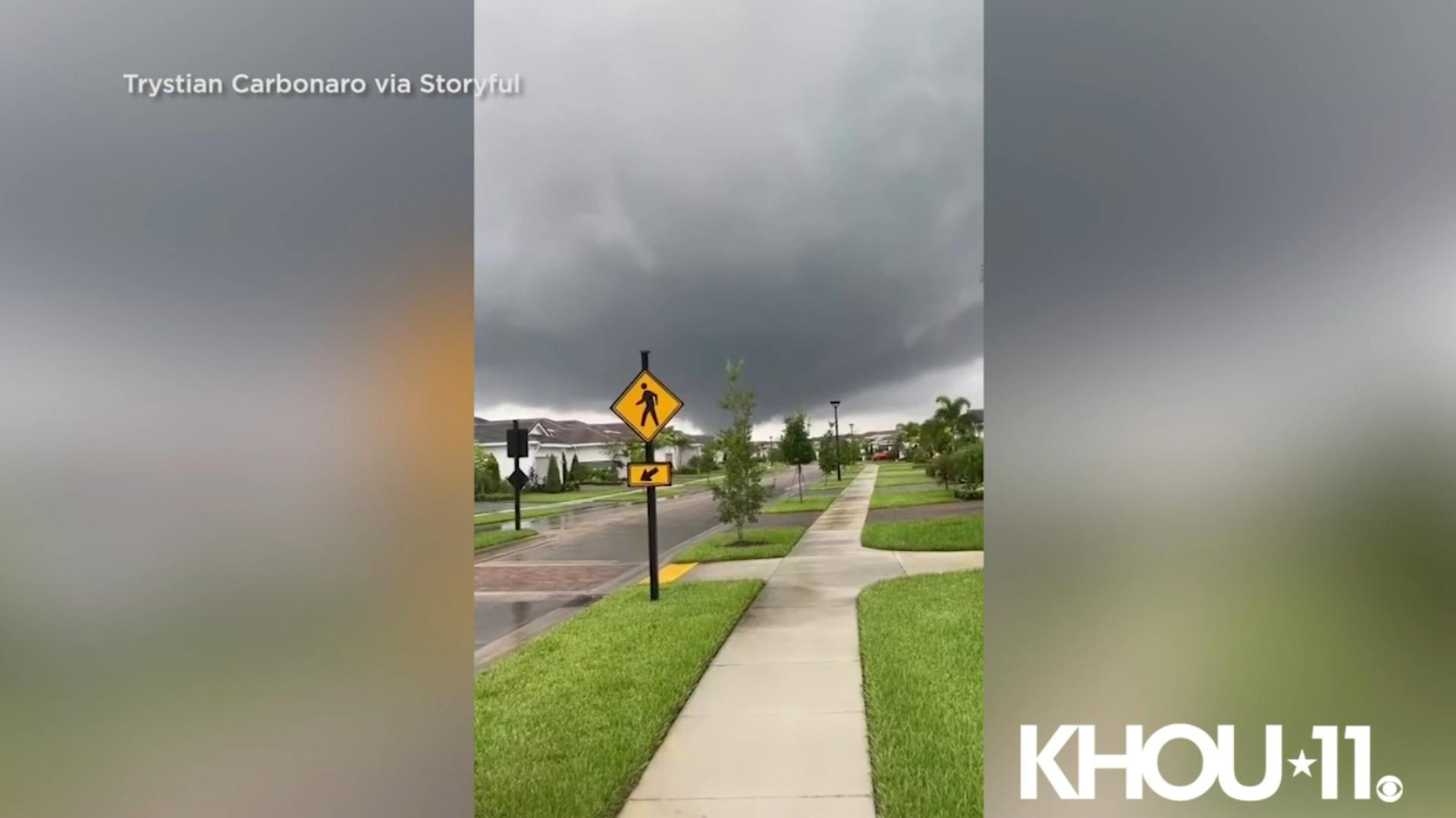 This is video from Wednesday, October 9, in Florida after Milton made landfall.