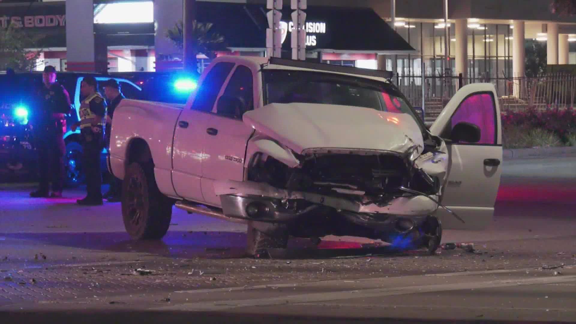 A man died in a two-vehicle crash in the Sharpstown area early Thursday morning, according to Houston police.