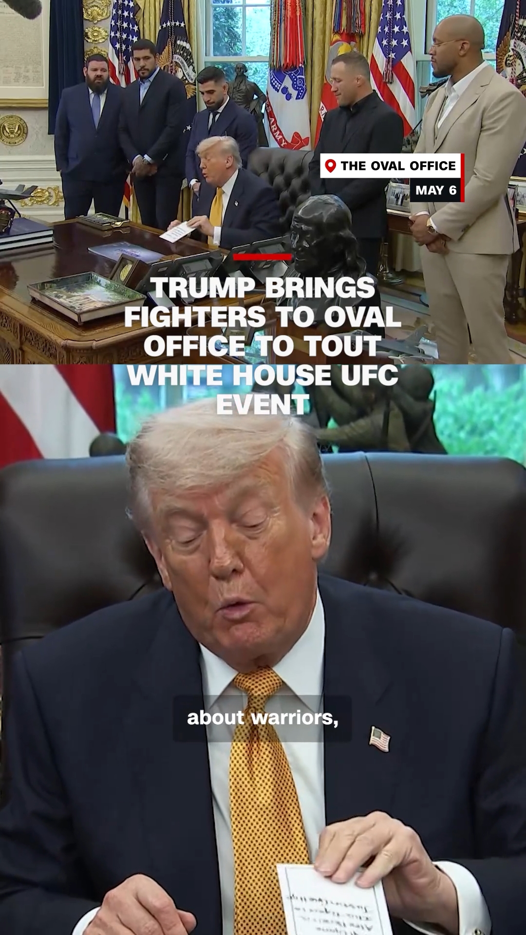 Trump brings UFC fighters into Oval Office ahead of White House event ...