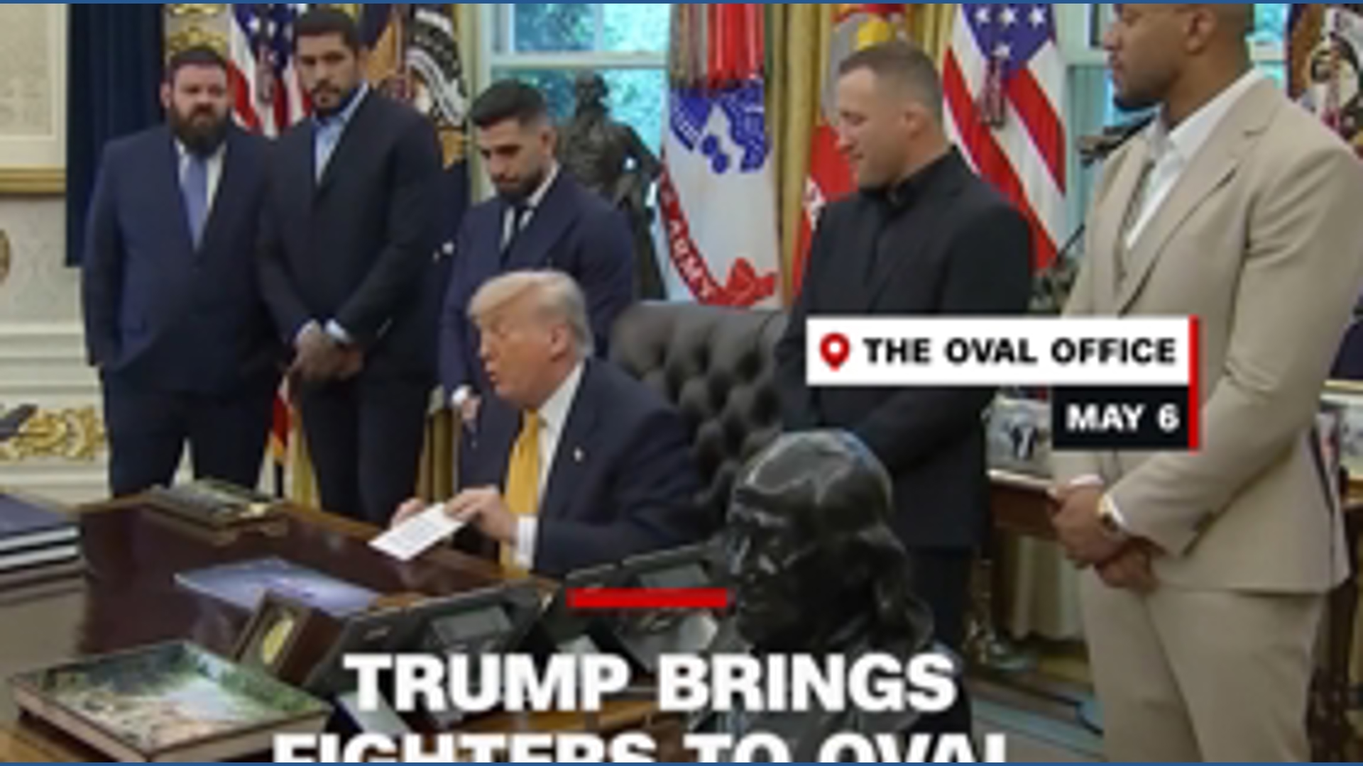 Trump brings UFC fighters into Oval Office ahead of White House event ...