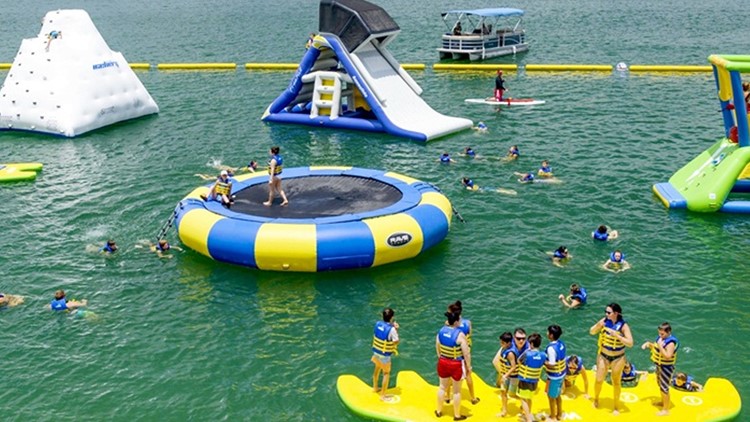 inflatable lake water park near me