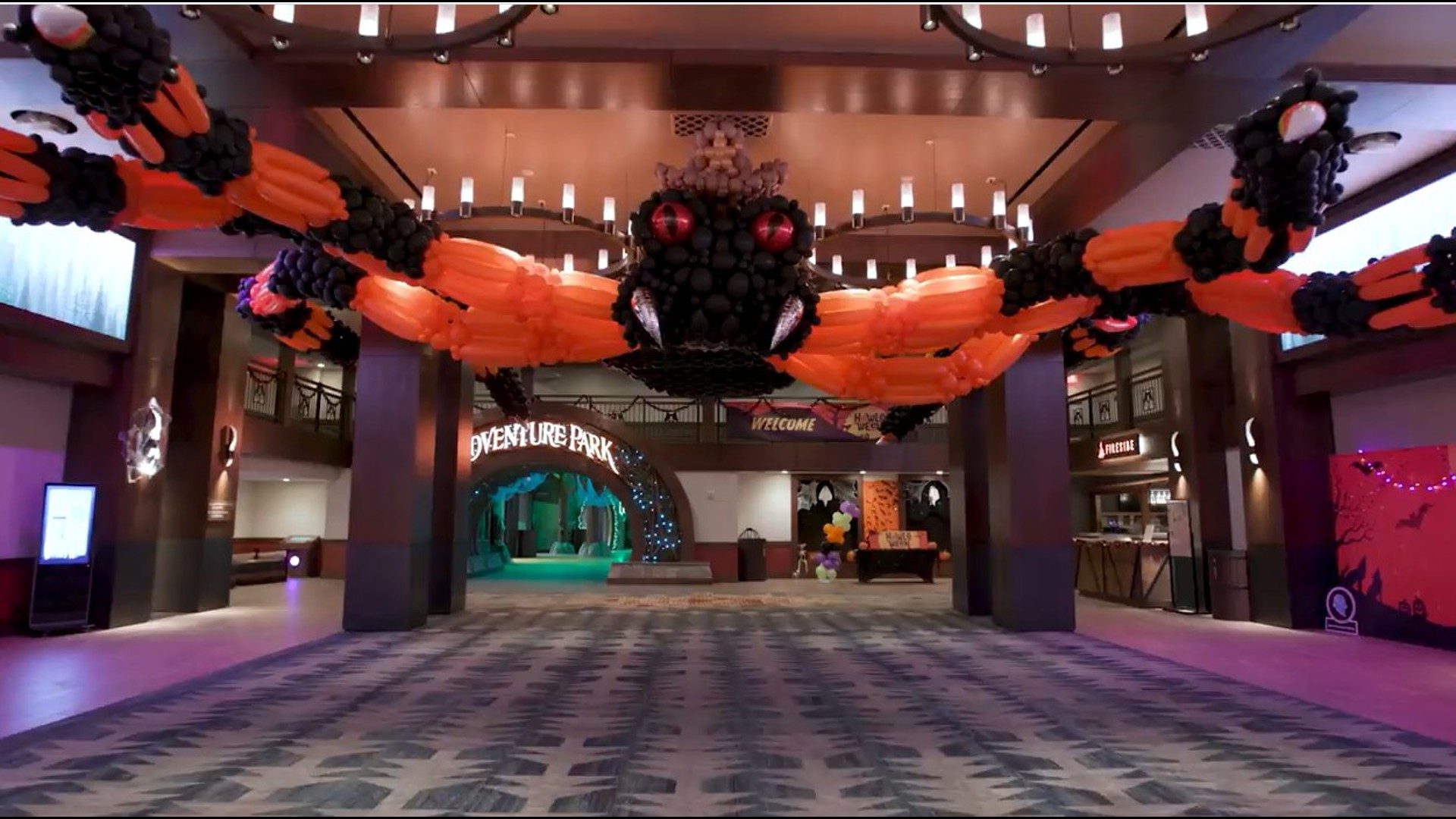 There's nothing itsy-bitsy about this spider! It's 60 feet wide and 40 feet high with a giant cowboy hat. It's made from 7,250 balloons and took 128 hours to build.