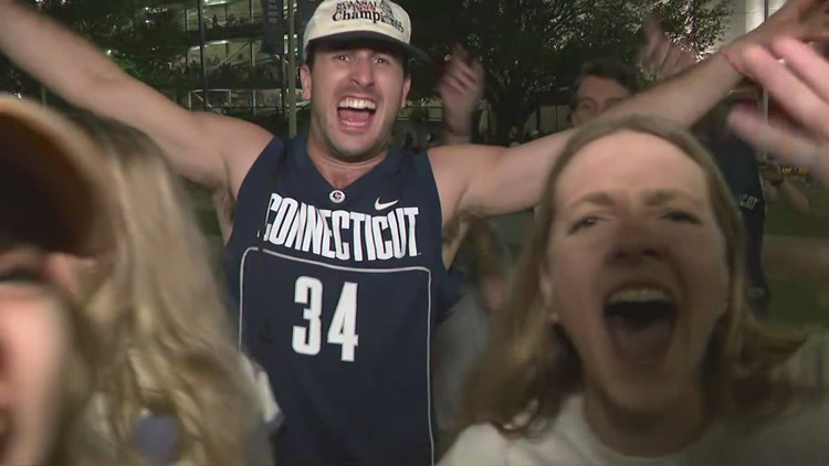 Fans react to UConn Huskies winning March Madness