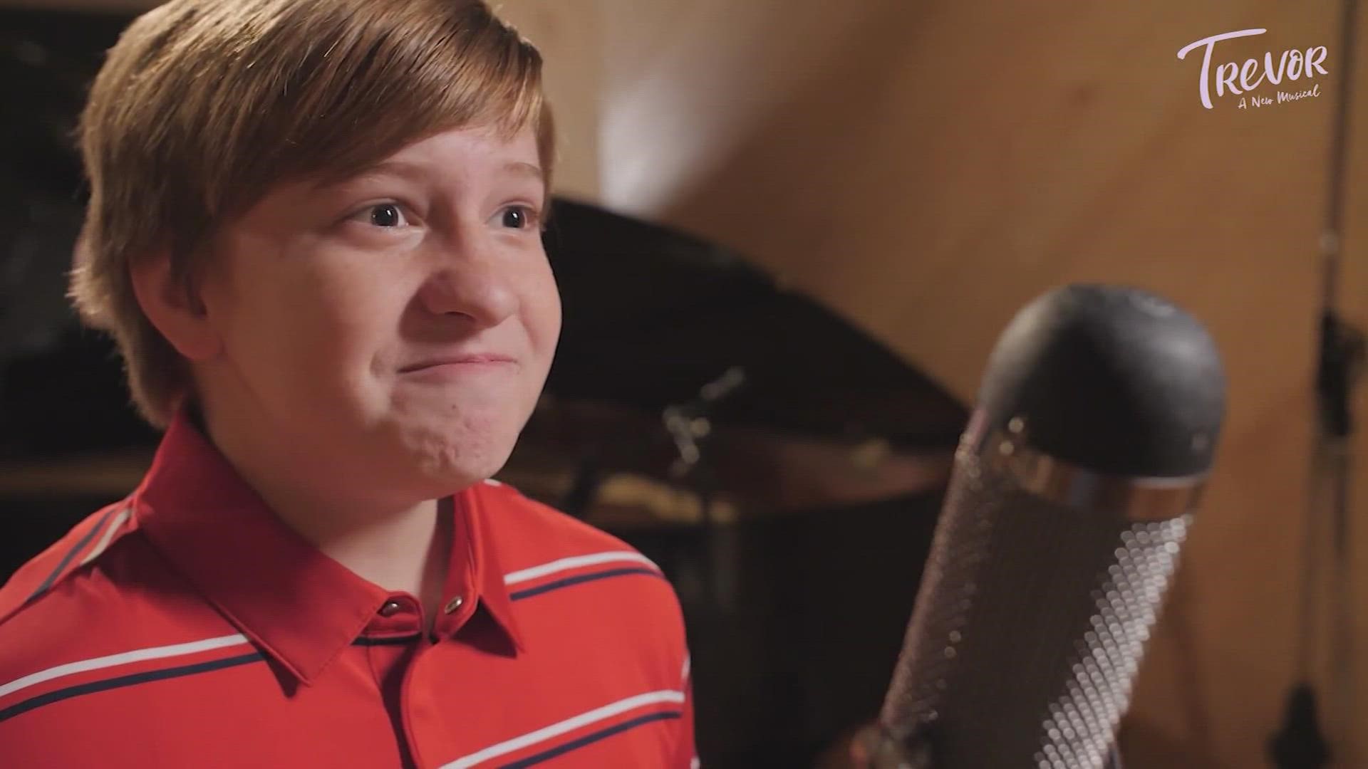 Holden Hagelberger, 13, is starring in "Trevor: A New Musical."