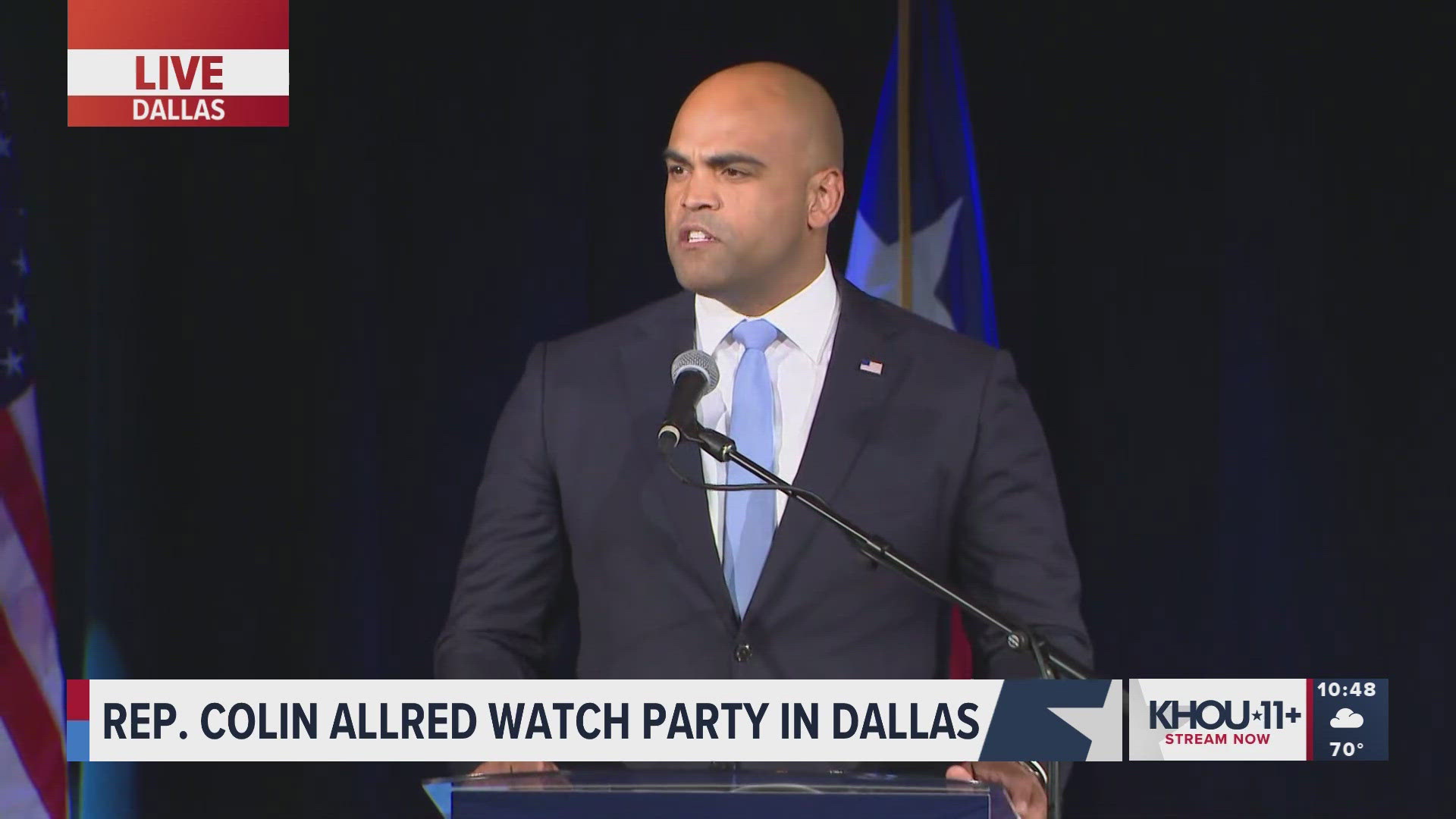 Colin Allred Speaks After Sen. Ted Cruz Is Projected Winner In U.S ...