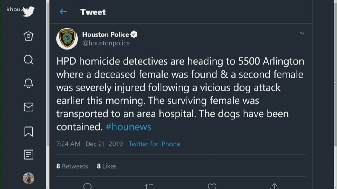 One woman dead, another seriously injured in dog attack | khou.com