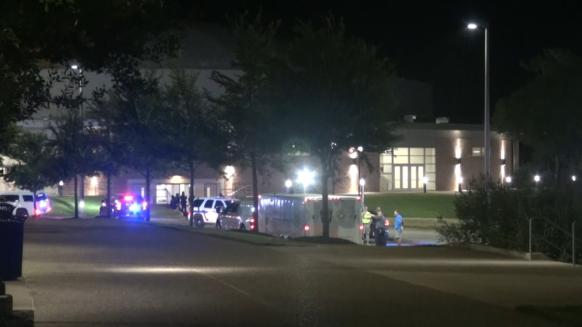 Students were treated in the "Baby Dome" after multiple first responders arrived on campus.
