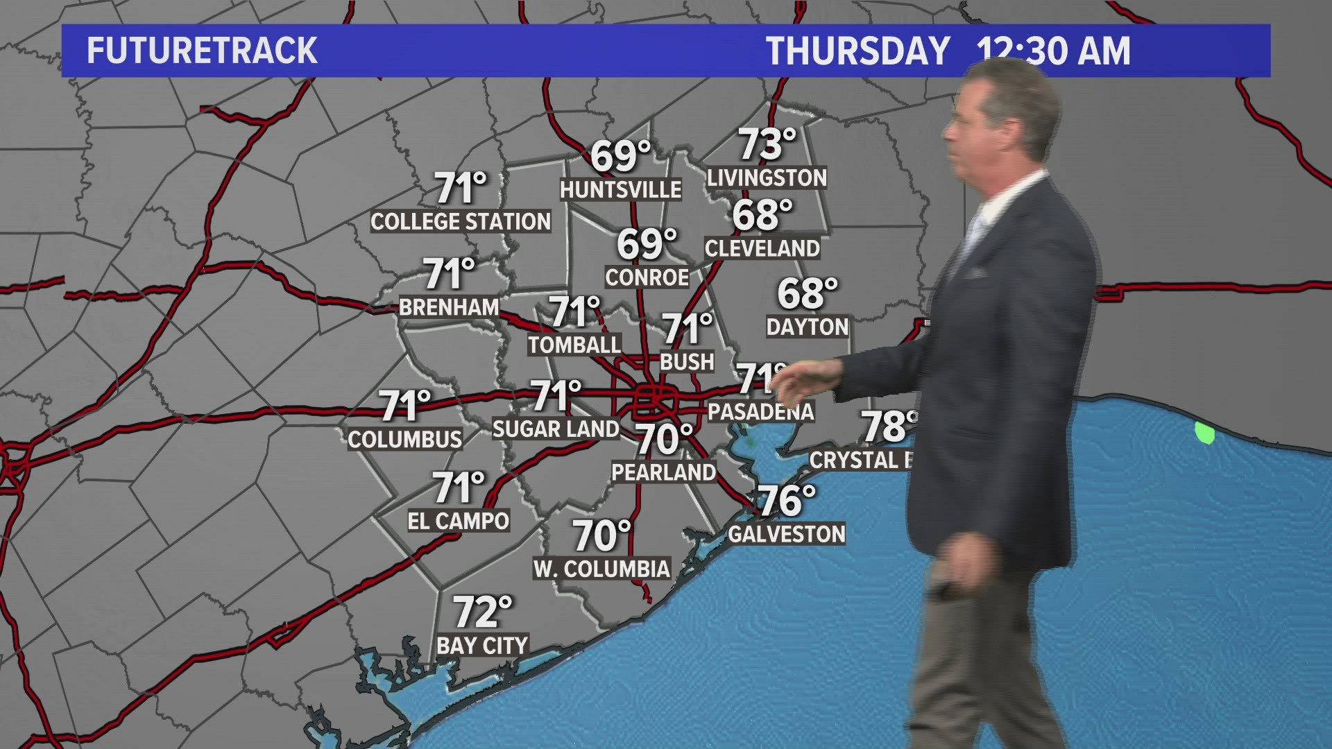 KHOU 11 Chief Meteorologist David Paul looks at the Houston weather at 6:30 p.m. on Wednesday, May 31, 2023.