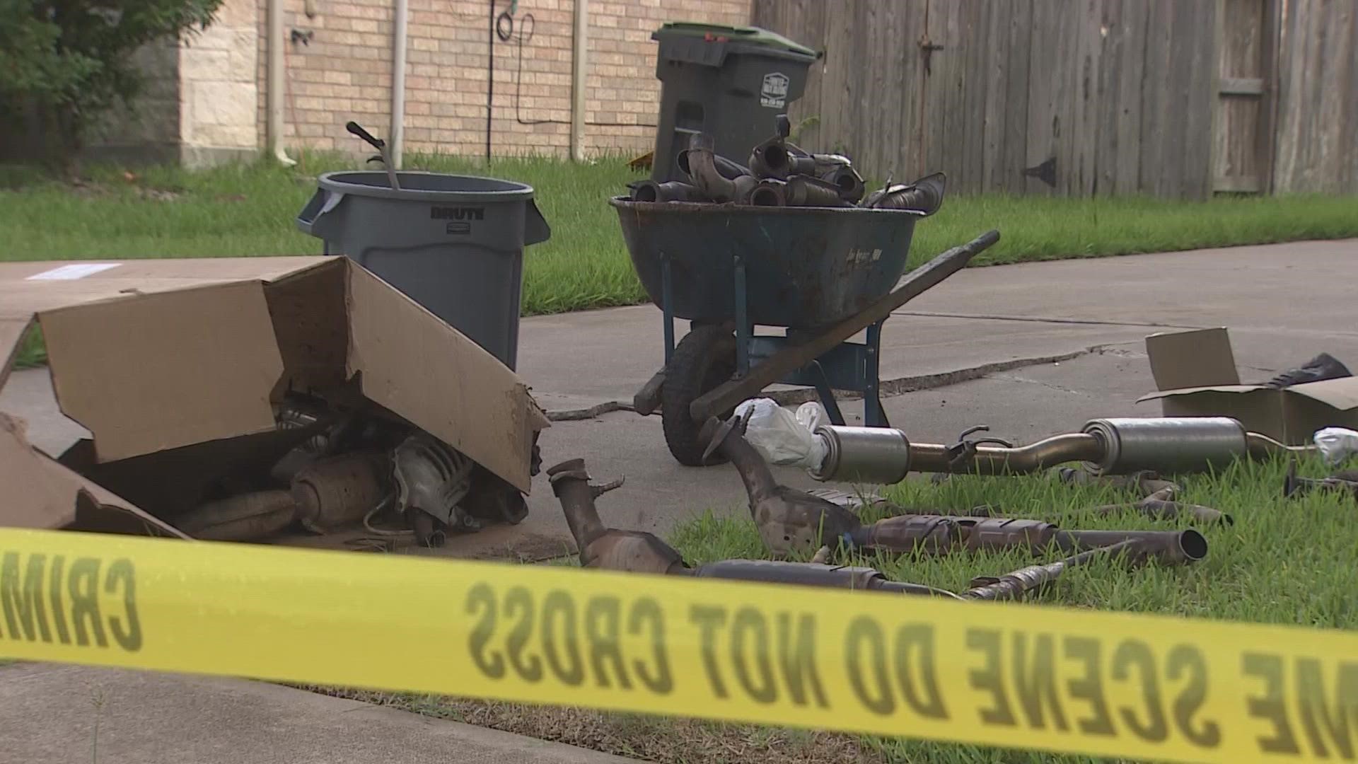Several law enforcement agencies served a warrant at a home on West Dallas near Nail Road.