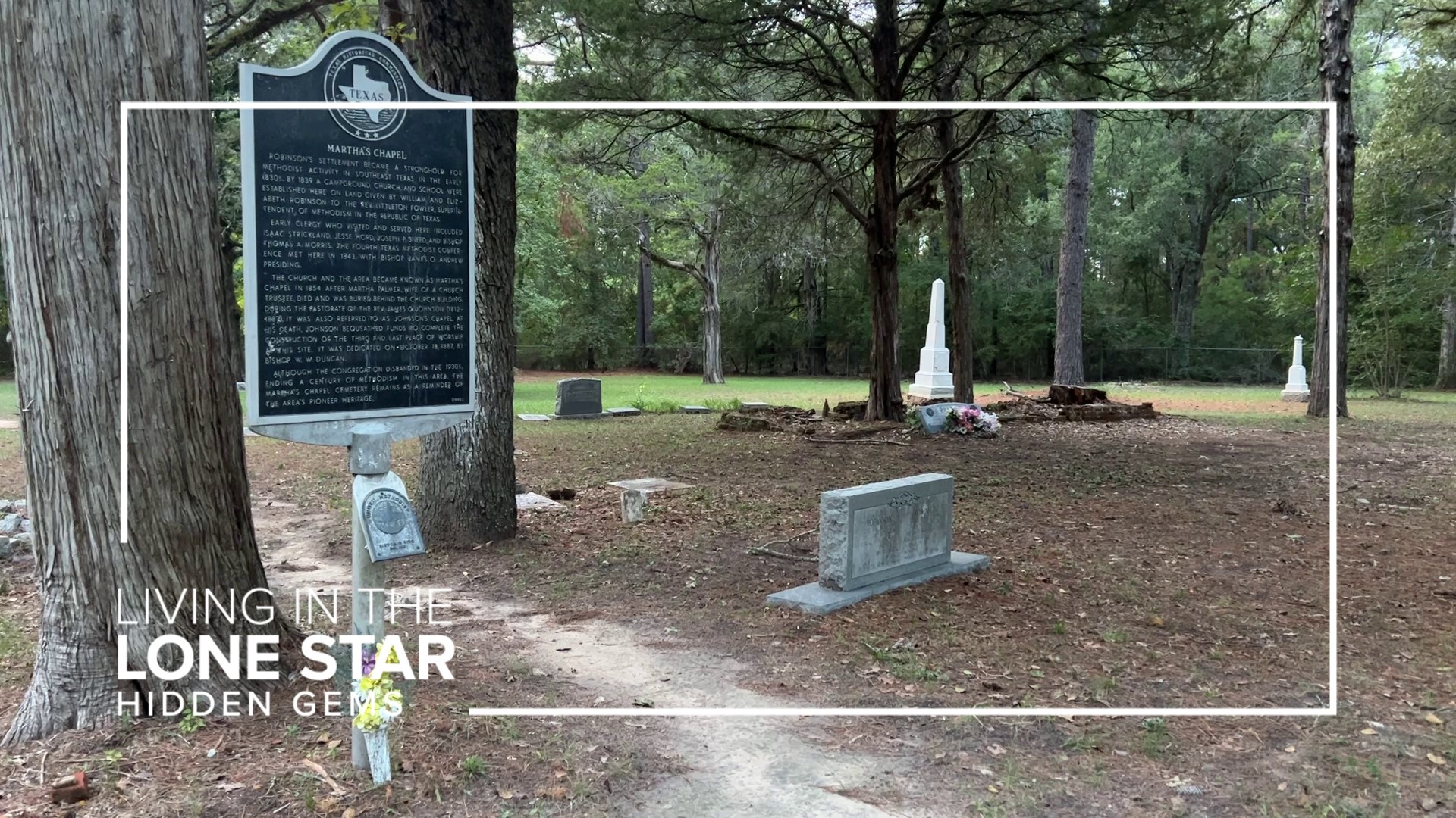 Miles down a gravel road outside Huntsville, you'll find Martha's Chapel Cemetery and Demons Road, so named for its reported hauntings.