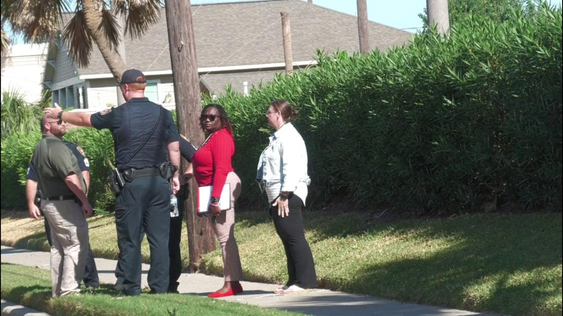 GPD Baby left on road near seawall in Galveston, Texas