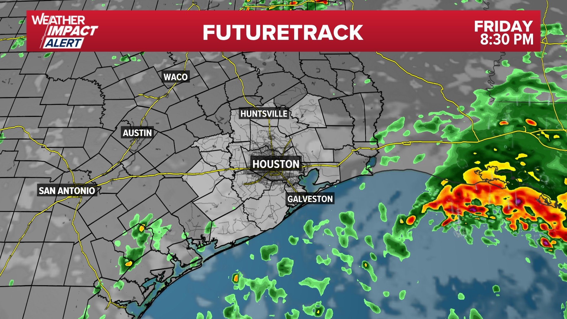 A few isolated scattered showers are possible on Friday. Today is still looking fairly cloudy.