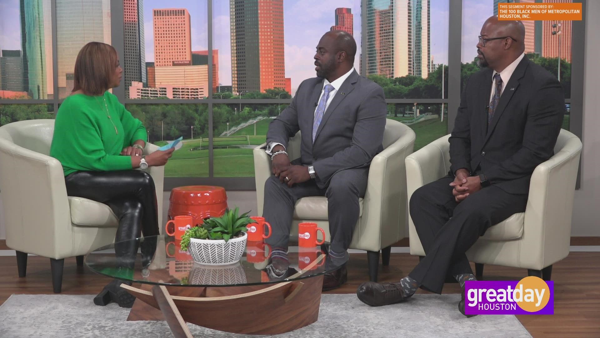 Members of The 100 Black Men of Metropolitan Houston joined Great Day to share their history, mission and education conference happening this weekend.