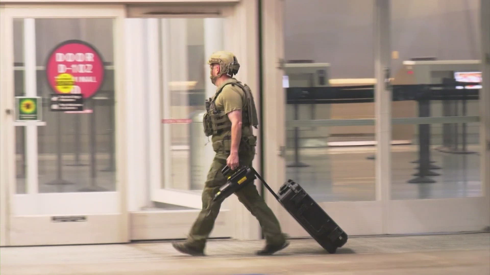 A suspicious item resembling a grenade caused a stir at George Bush Intercontinental Airport.