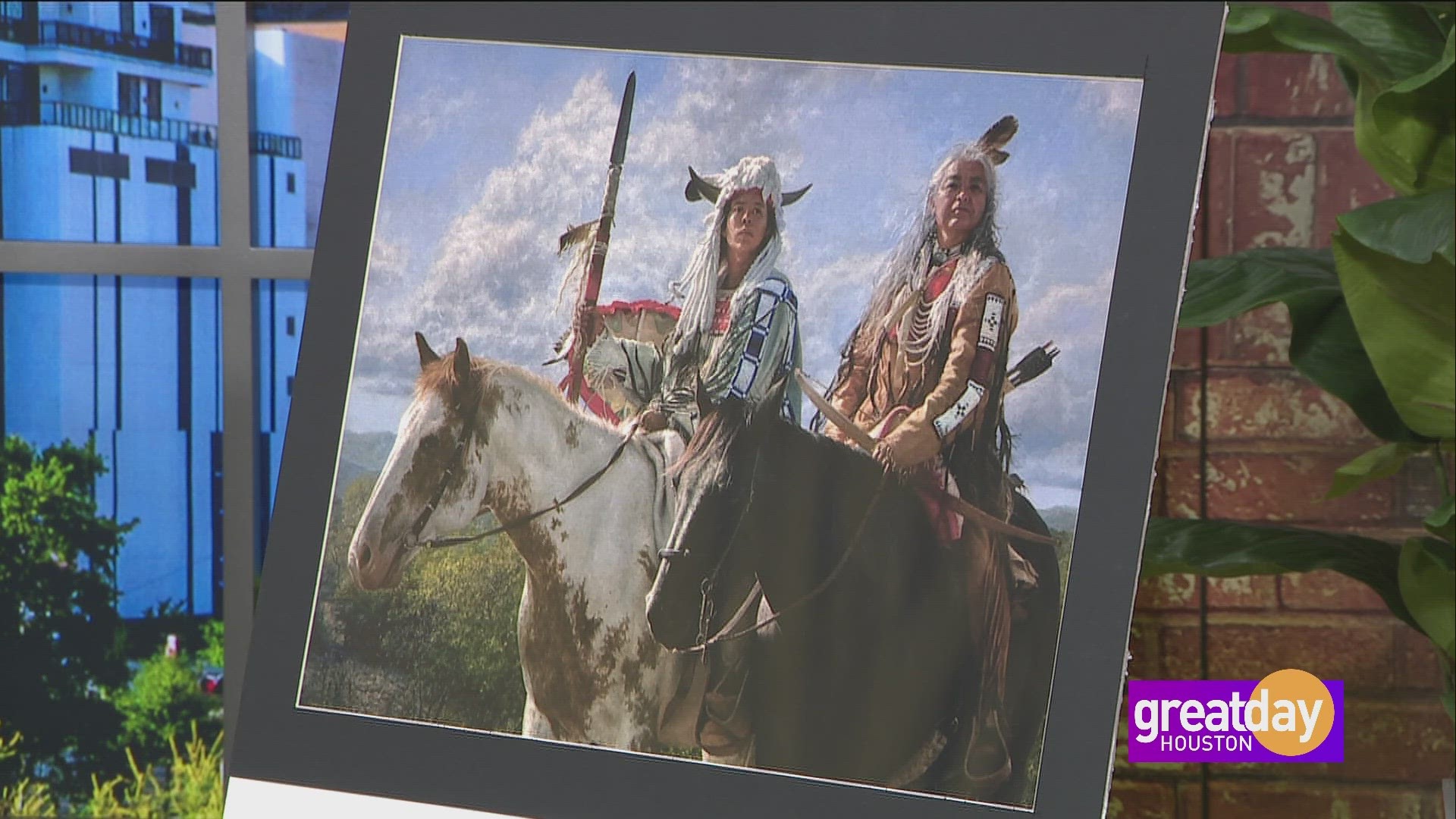 A painting called "Warriors of the Great Spirit" by CCISD student Eliza Hoffman won Grand Champion. Sion Joo from Pearland ISD was named Reserve Grand Champion.