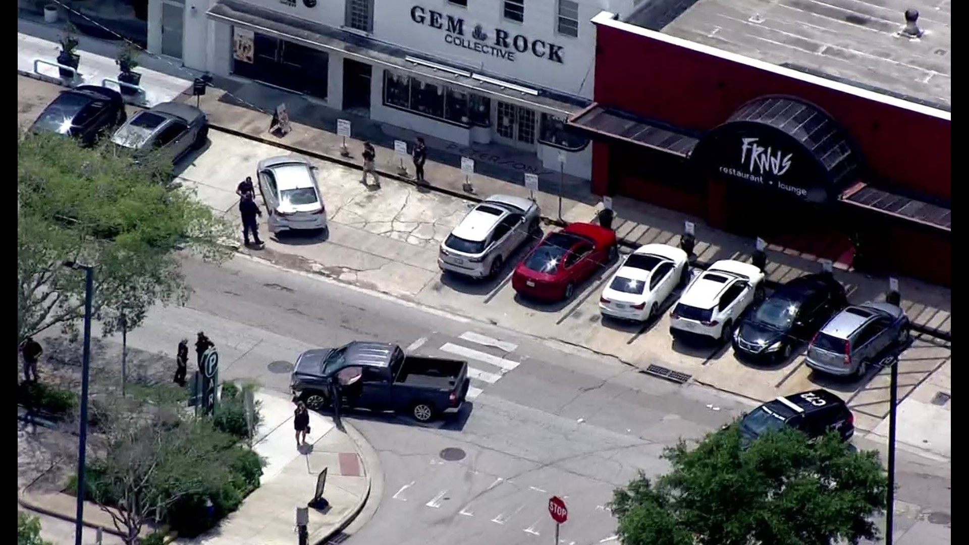 Houston police say the suspect they were chasing hit at least one other vehicle before he was taken into custody on University Blvd. near West Elm.