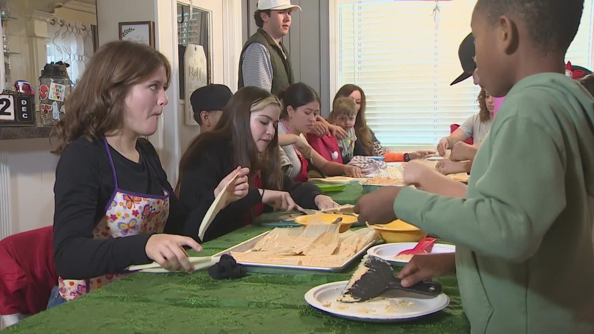 Local families are making tamales for Christmas. It’s a tradition for many to host a tamalada, or a tamal-making party, with family and friends.