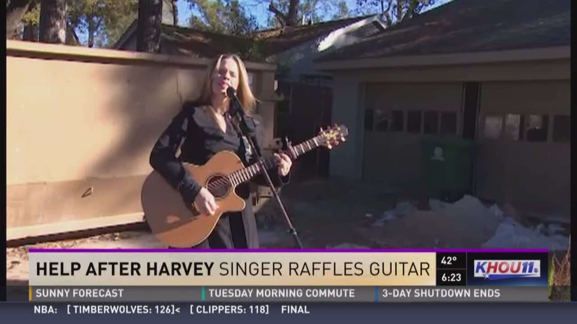 Sherry Williams was live in west Houston to tell us about how a country singer is doing her part in the recovery effort.