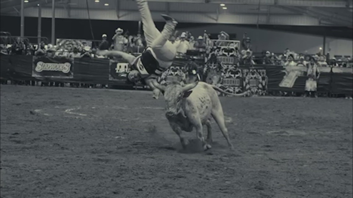Video: Houston rapper sent flying by bull during rodeo appearance