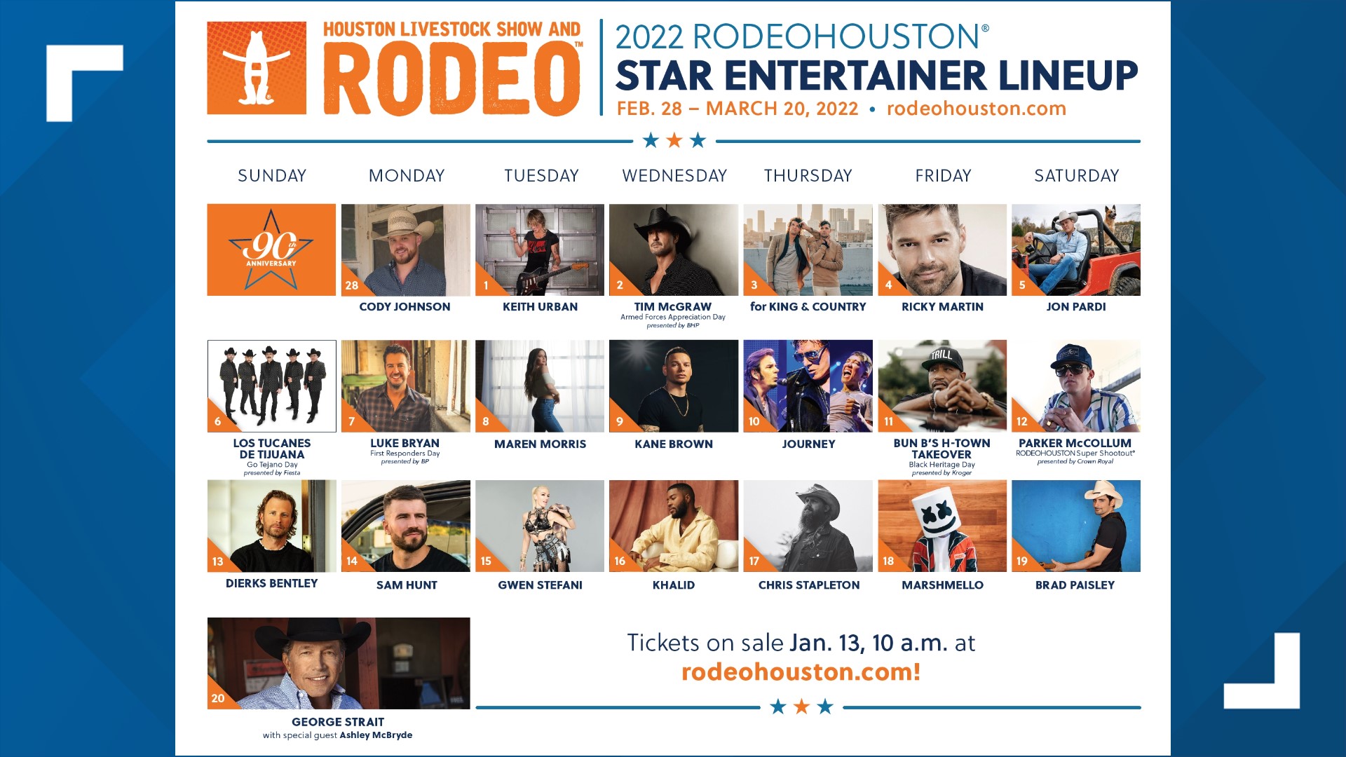 2022 RodeoHouston entertainment lineup released