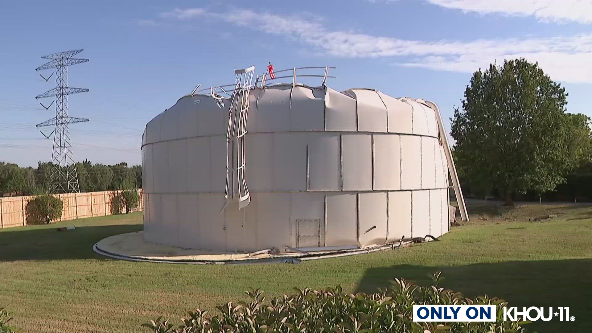 Two families are trying to figure out what to do after a water tank exploded and flooded their homes.