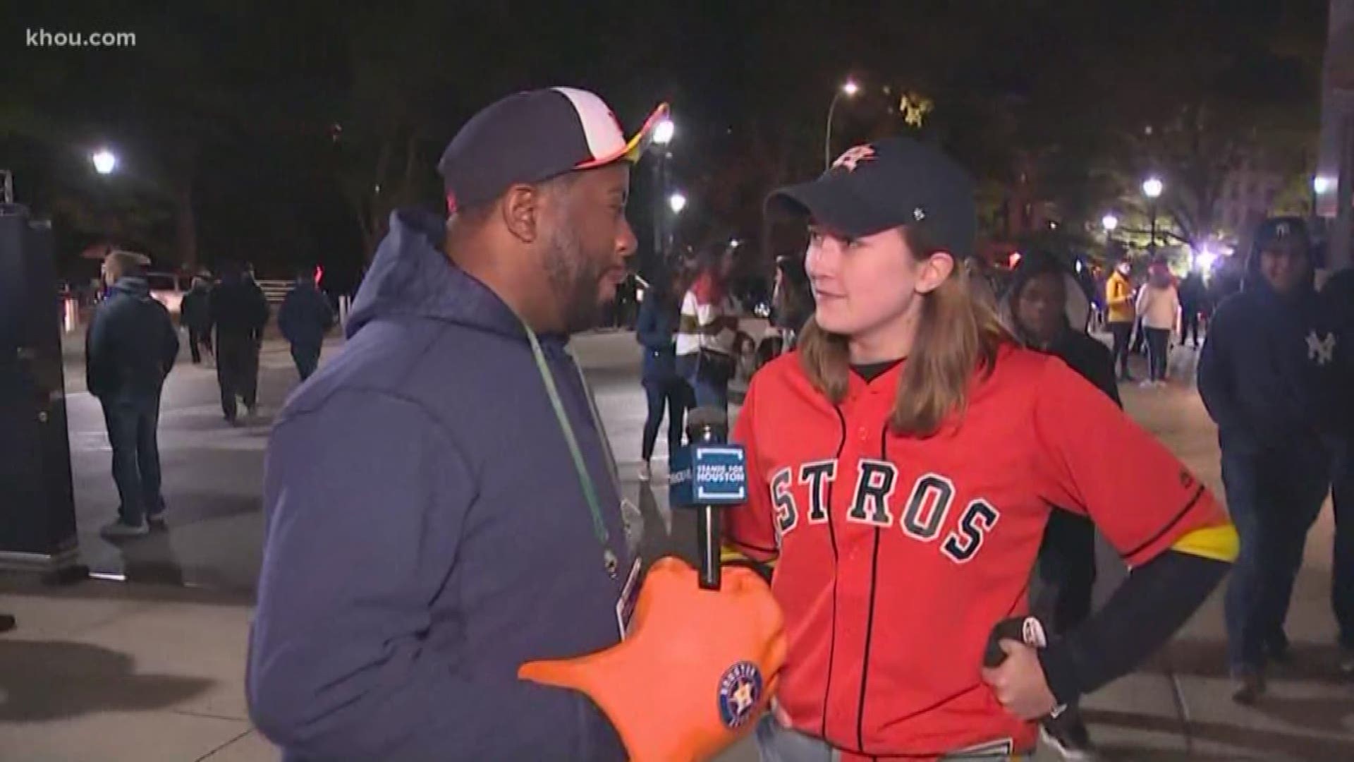 Houston Astros fans were disappointed after the team lost to the Yankees in Game 5 of the ALCS.