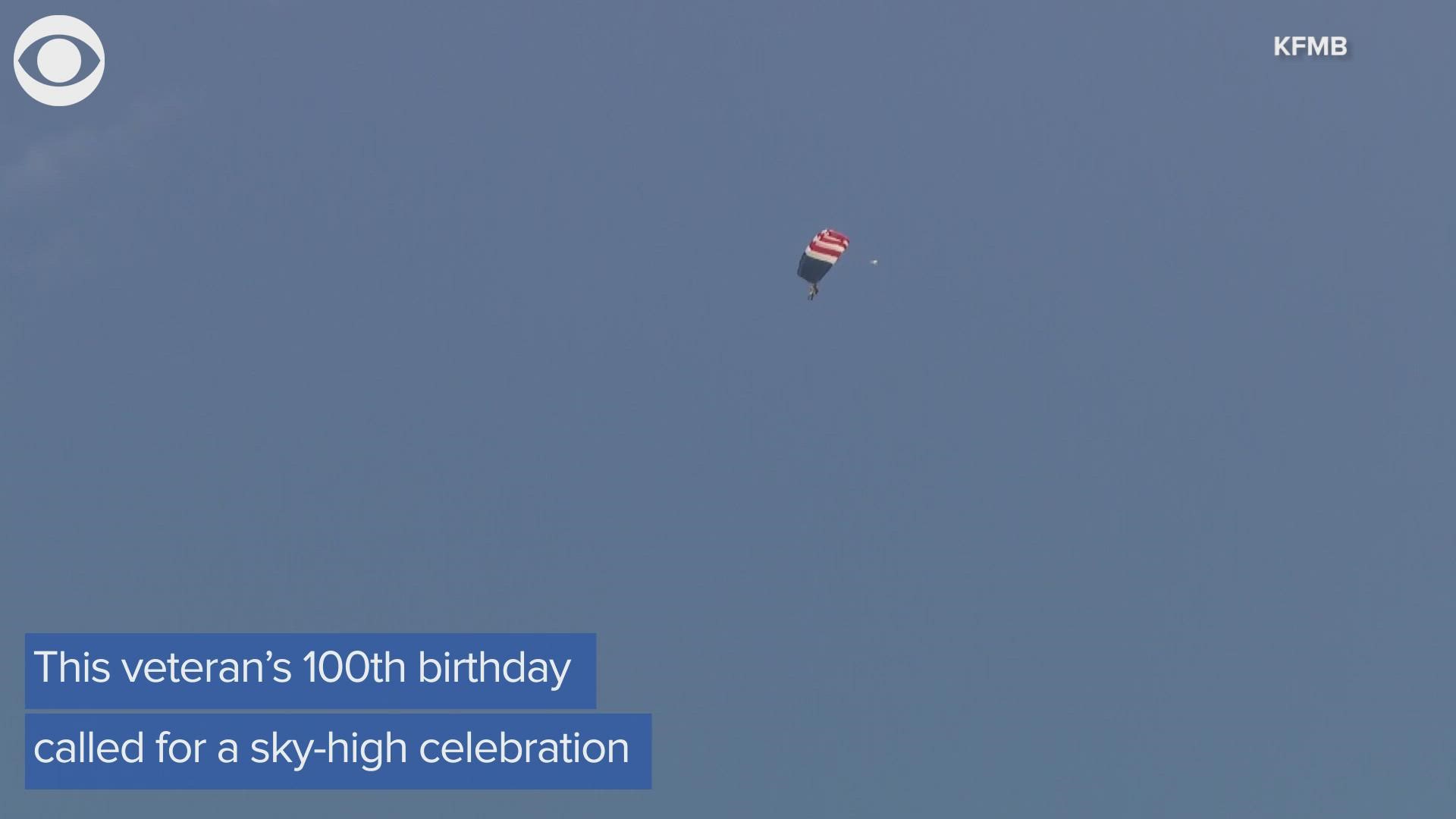 WWII Veteran Celebrates 100th Birthday By Skydiving | Khou.com