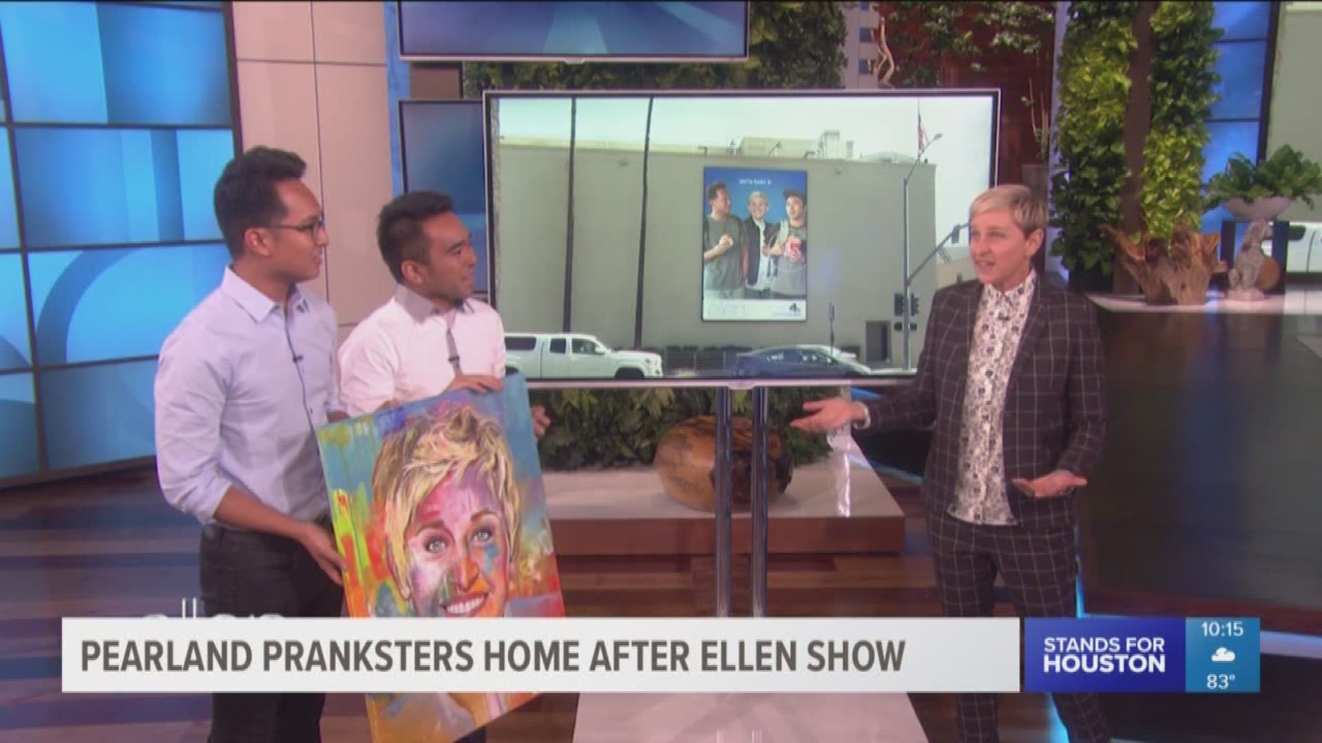 Jevh Maravilla and Christian Toledo made national headlines after KHOU 11 first reported on the prank in early September. They put up a fake marketing poster of themselves in the fast-food restaurant back in July and no one noticed.

So Ellen DeGeneres su