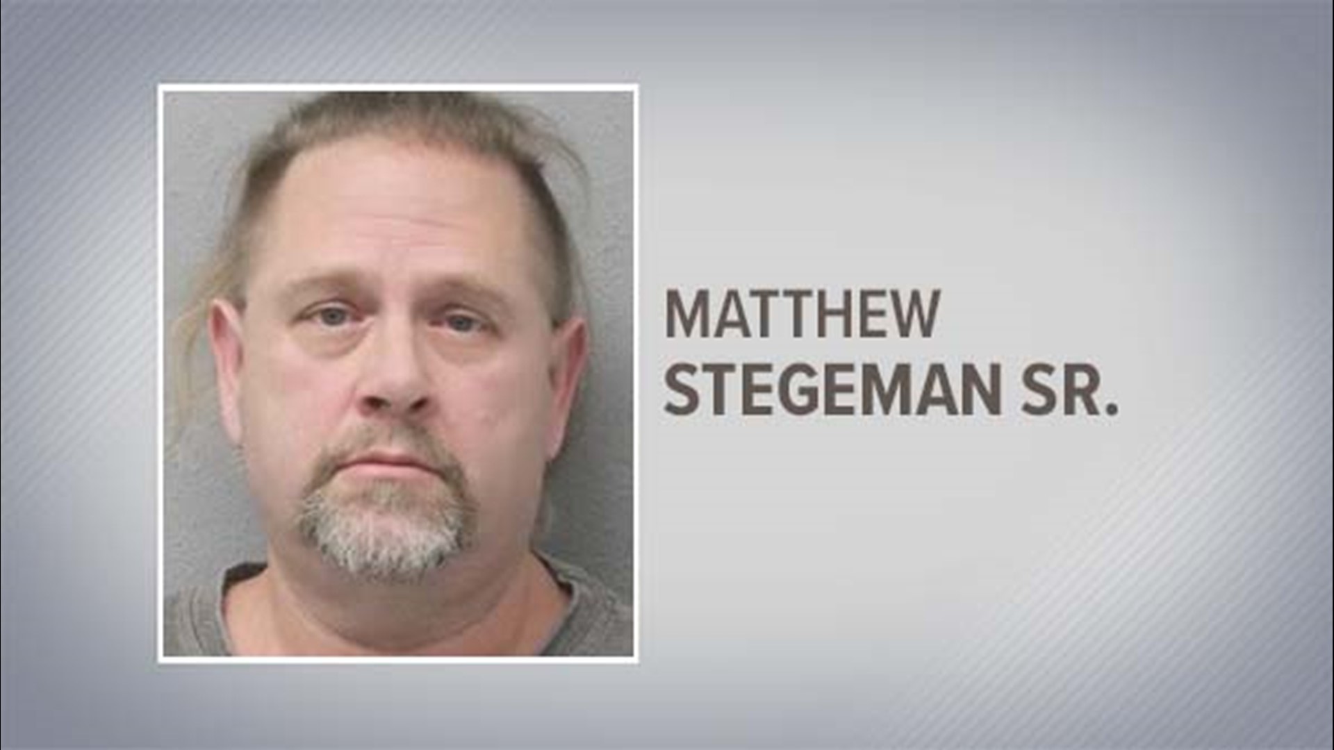 Matthew Stegeman Sr., 52, was arrested Monday and charged with indecency with a child by sexual contact. He's been fired from Epps Island Elementary.