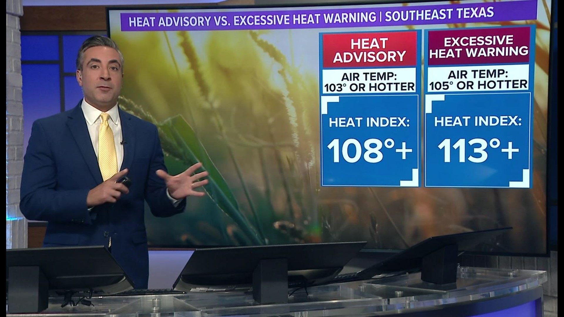KHOU 11 Meteorologist explains how they get the heat index, along with the difference between heat exhaustion and heat stroke.