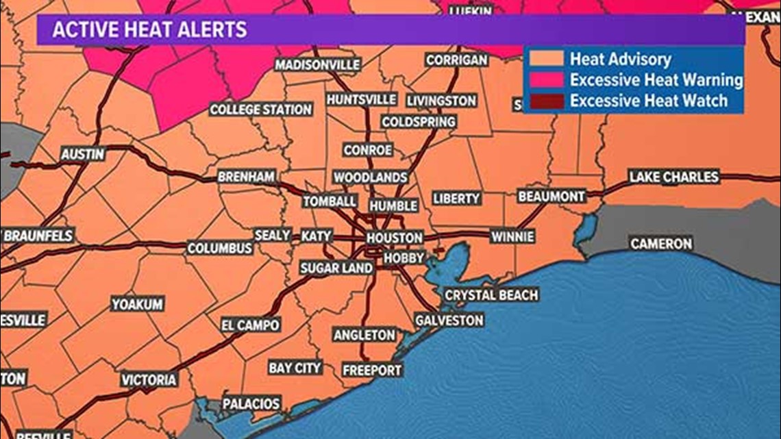 Darurat panas Houston: Pusat pendingin dibuka