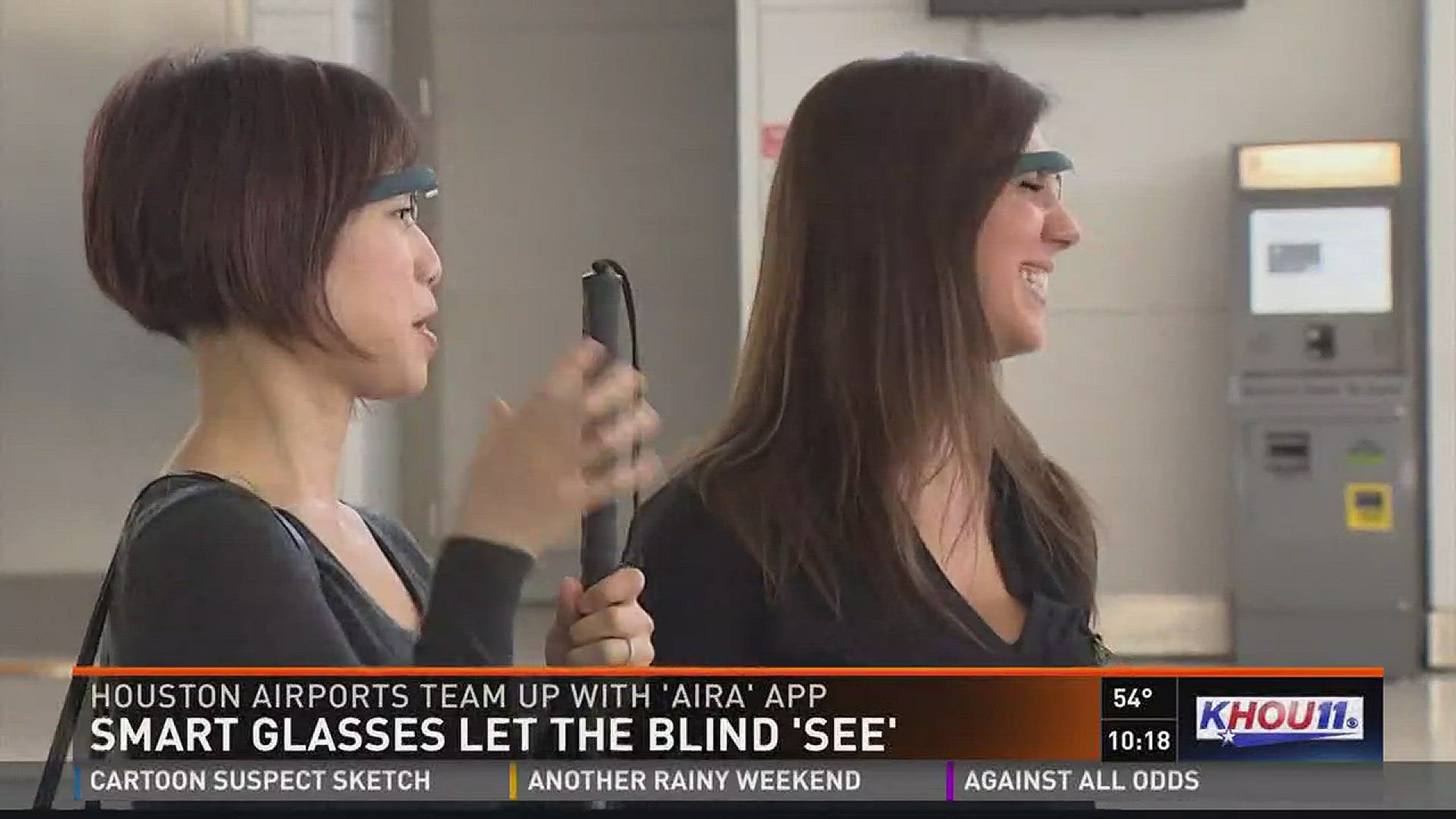 Houston airports are offering people with poor vision a new way to see when traveling.