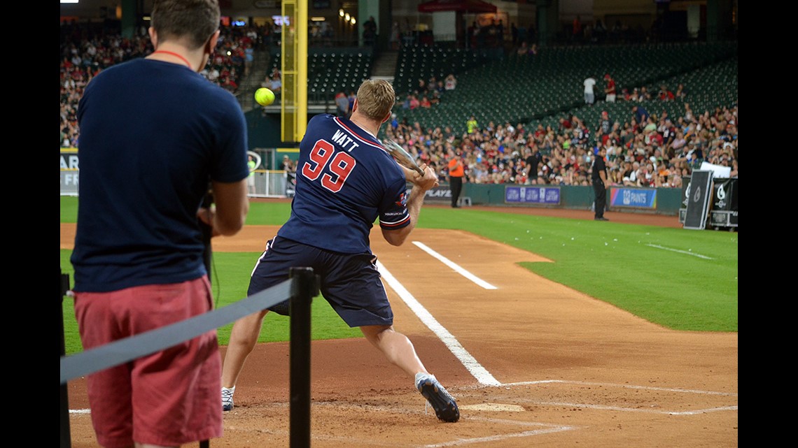 J.J. Watt, teammates give back at annual charity softball game