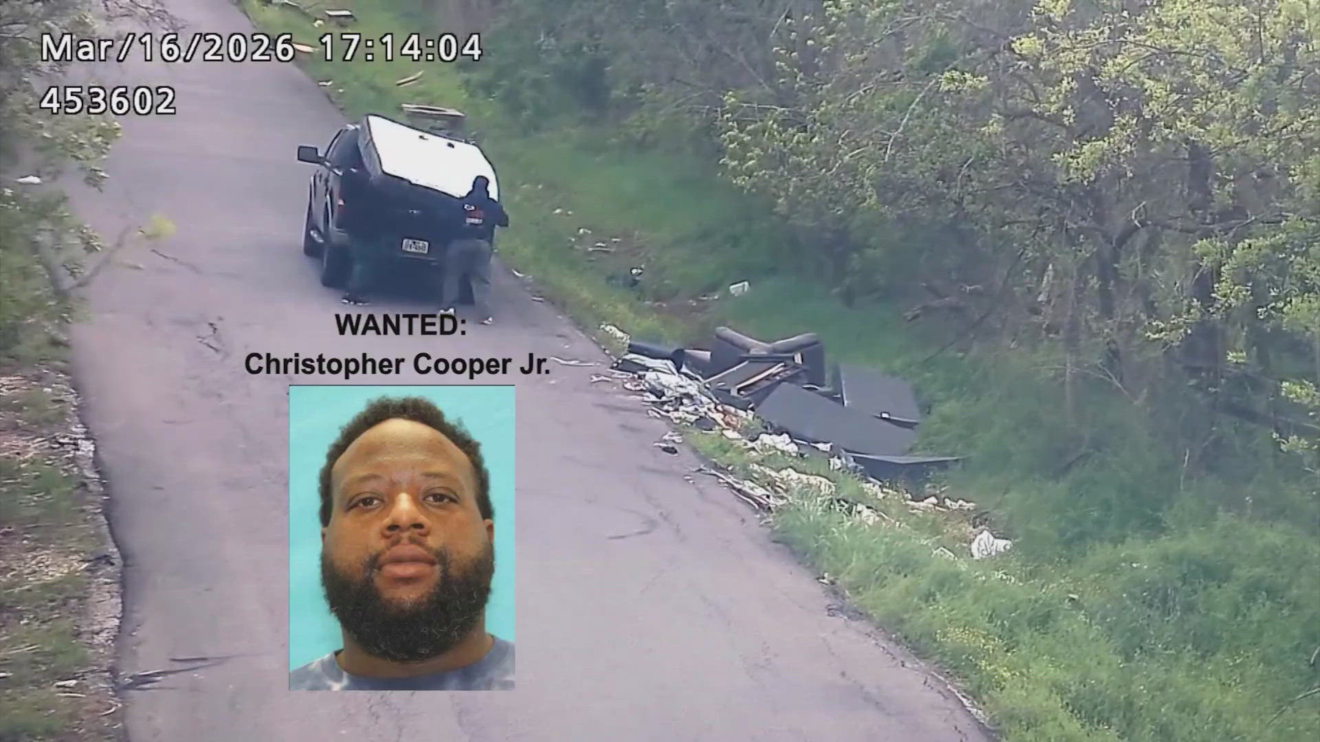 HPD looking for man caught on camera illegally dumping furniture from ...