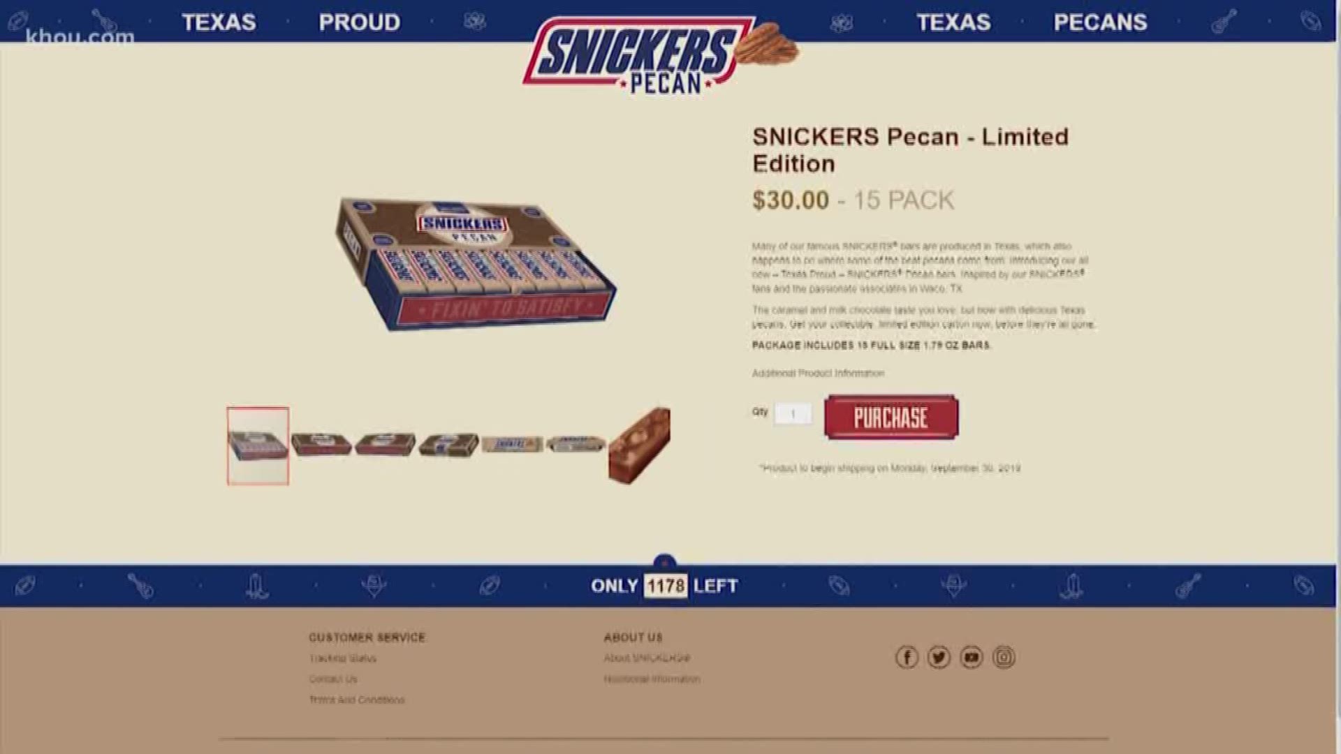 The brand-new Snickers candy bar featuring pecans is already a hit!