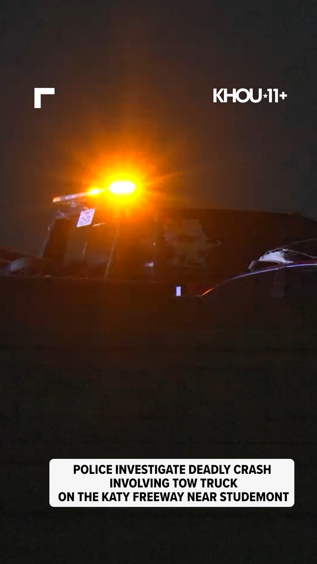 Tow truck crash on Katy Freeway turns deadly overnight | khou.com