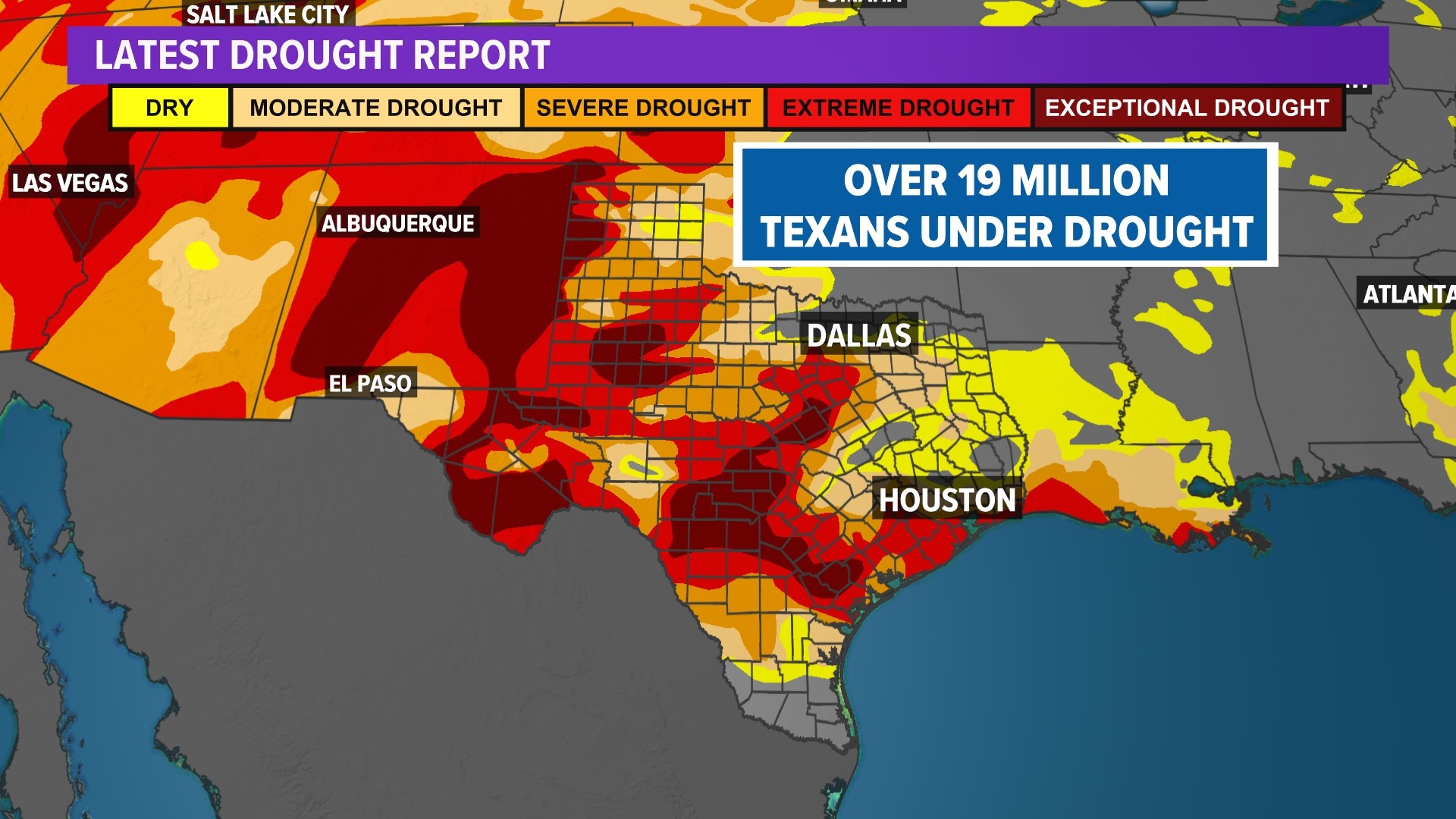 Drought worsens over the last year in Texas | khou.com
