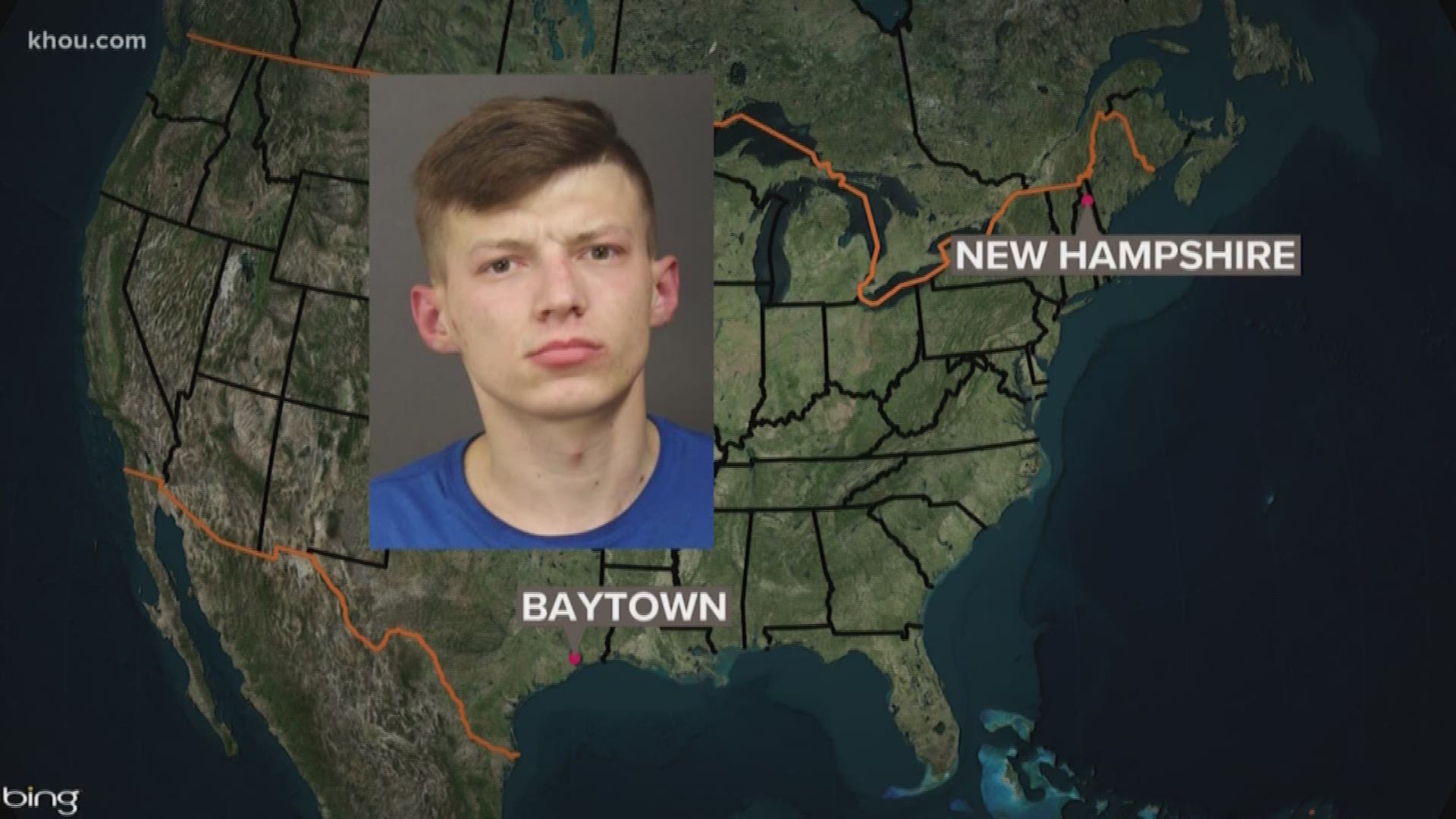 The pickup driver accused of causing the deadly New Hampshire crash that killed seven was also involved in a rollover crash in Baytown just three weeks before, according to the Baytown Police Department.