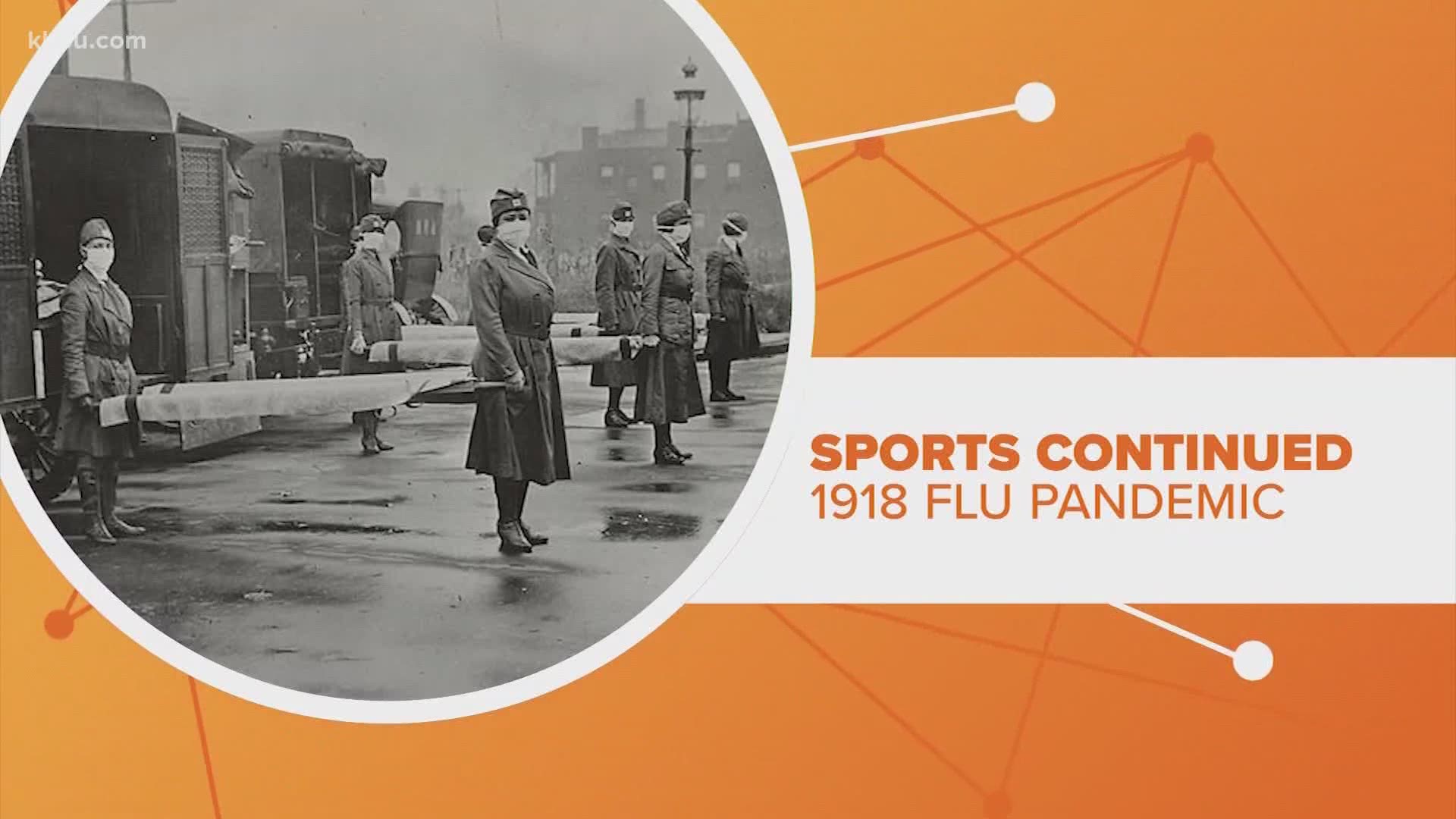 As baseball season starts, there is still a lot of uncertainty about how games will operate amid the COVID-19 pandemic. But here's what we learned from the past.