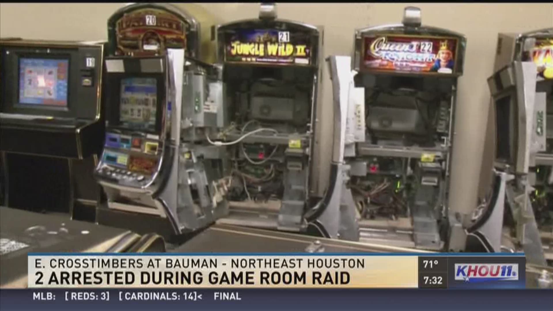 Two arrested in game room raid | khou.com